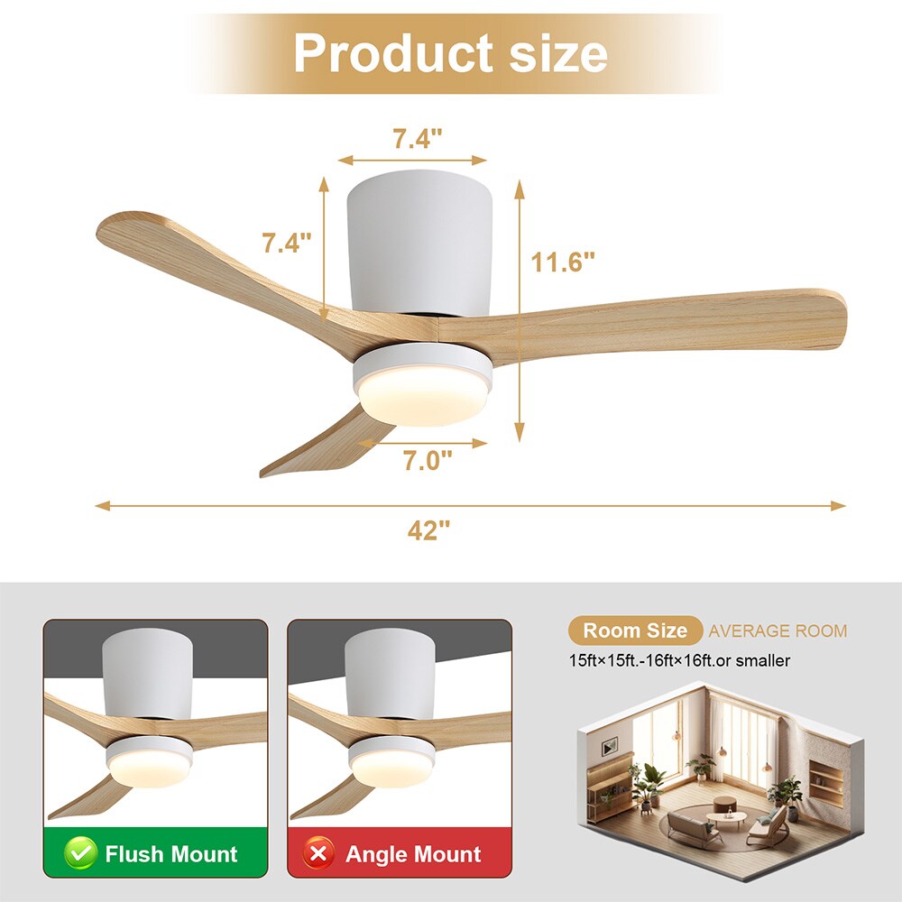 Sofucor LW-42K070-WH-YM Ceiling-Fans - View #4