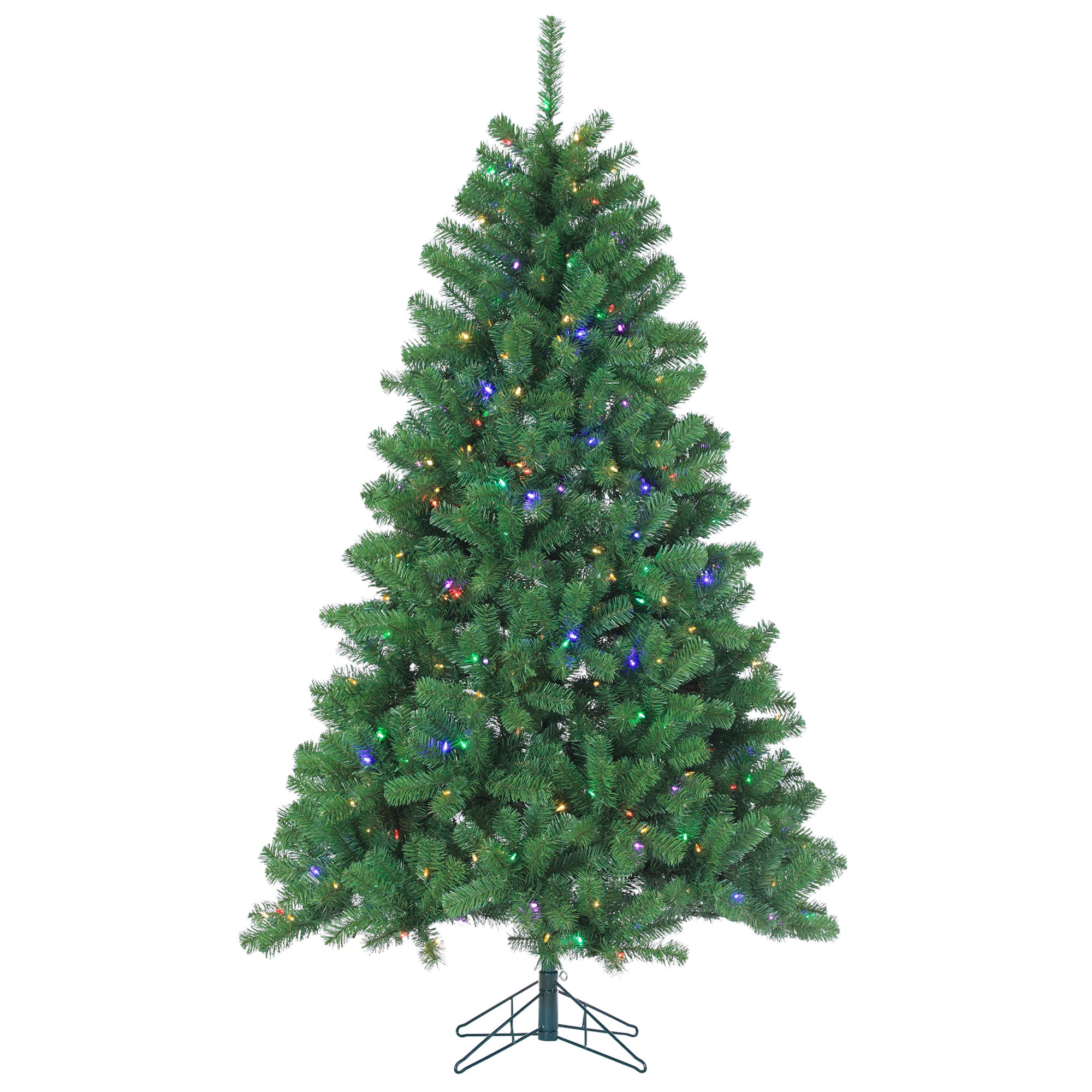 Sterling Tree Company 6344-70M 7-ft Pine Pre-lit Artificial Christmas Tree with Multicolor LED Lights