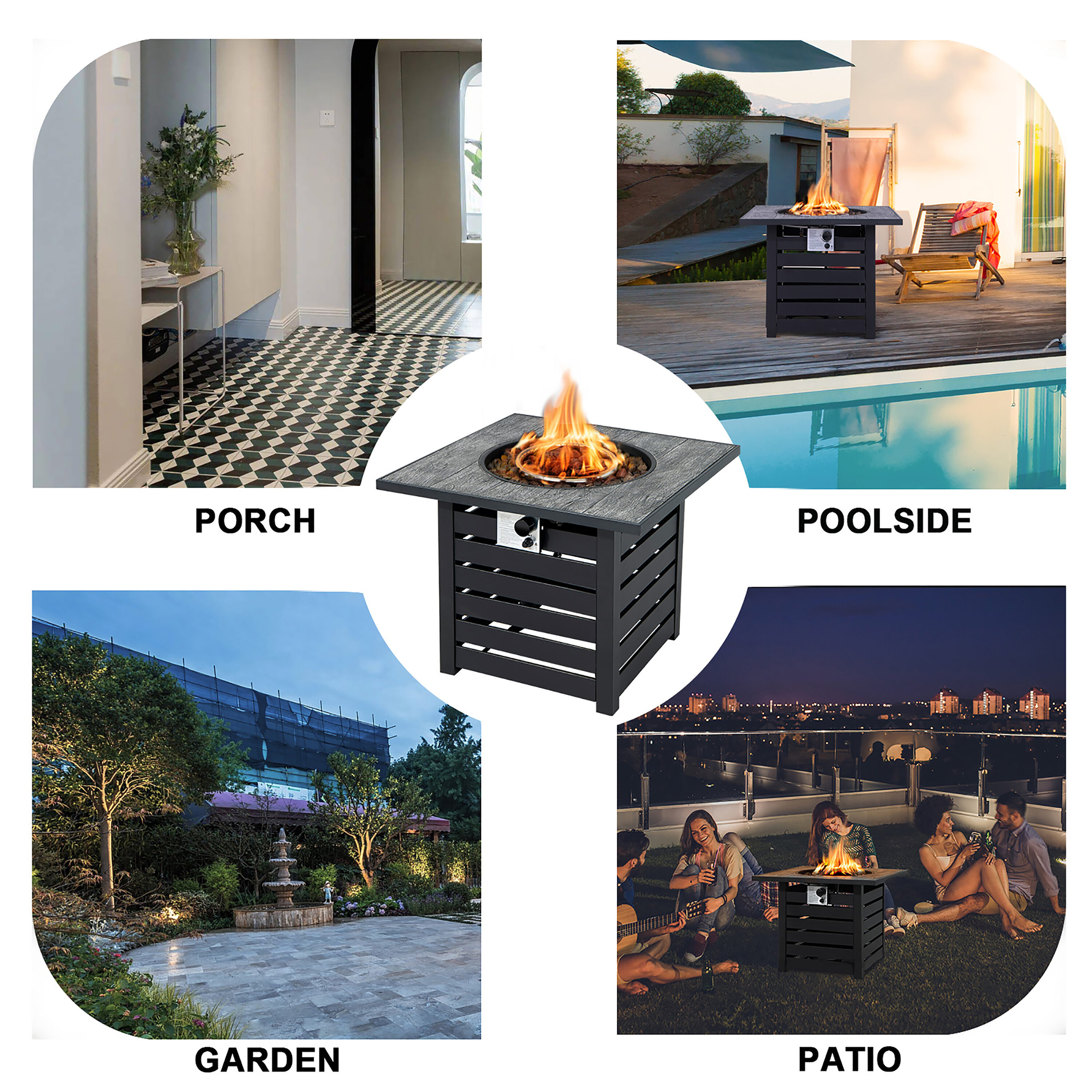 Costway NP10459 Outdoor-Gas-Firepits - View #6
