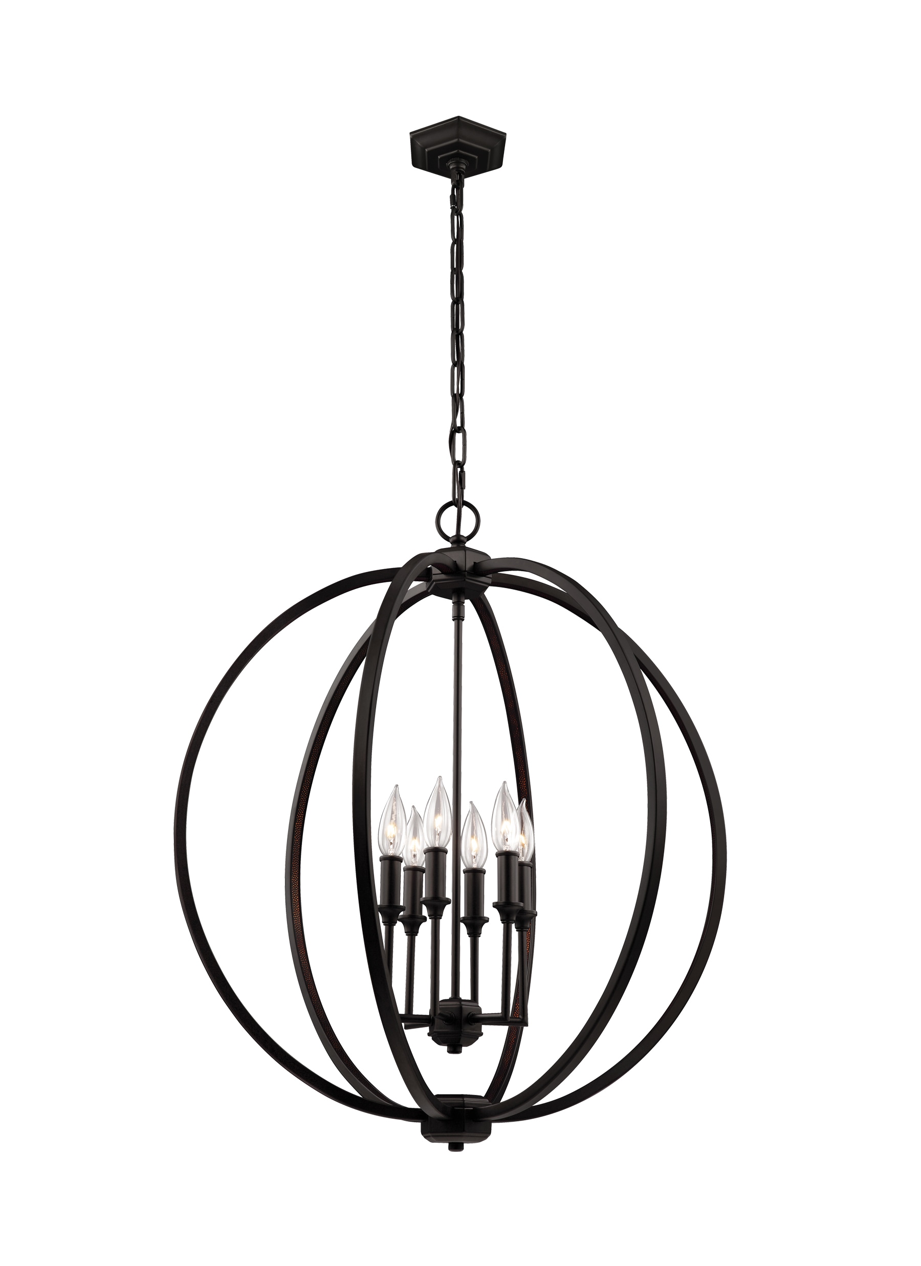 Generation Lighting Corinne 6-Light Oil Rubbed Bronze Transitional ...