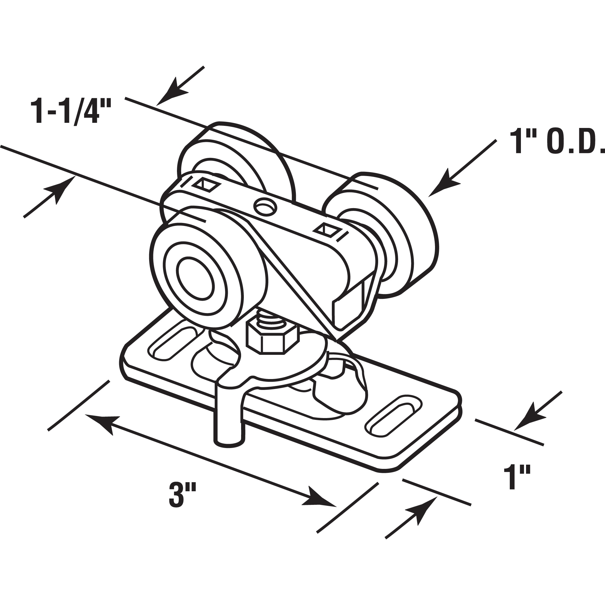 Prime-Line N 6848 Sliding-Patio-Door-Roller-Assemblies - View #2