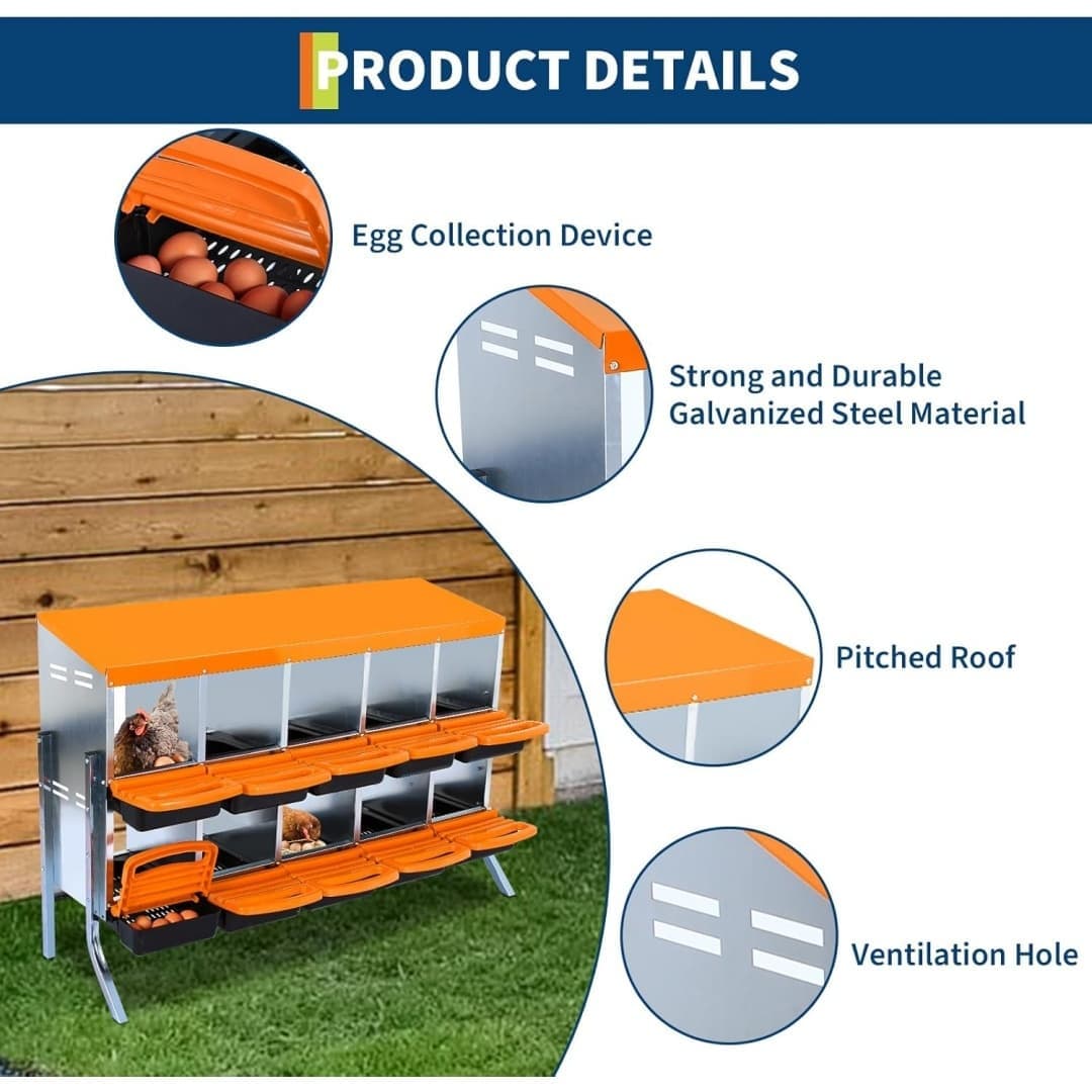 Qeetex GGL-PPG-33CX8L75 Chicken-Coops-Rabbit-Hutches - View #4