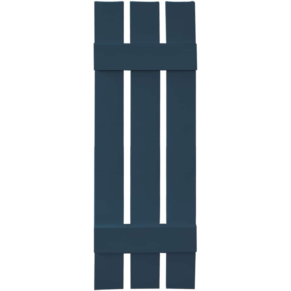 Vantage V5371239036 11.875-in W x 39-in H Classic Blue Board and batten Spaced Exterior Shutters ( 1 -Pack )