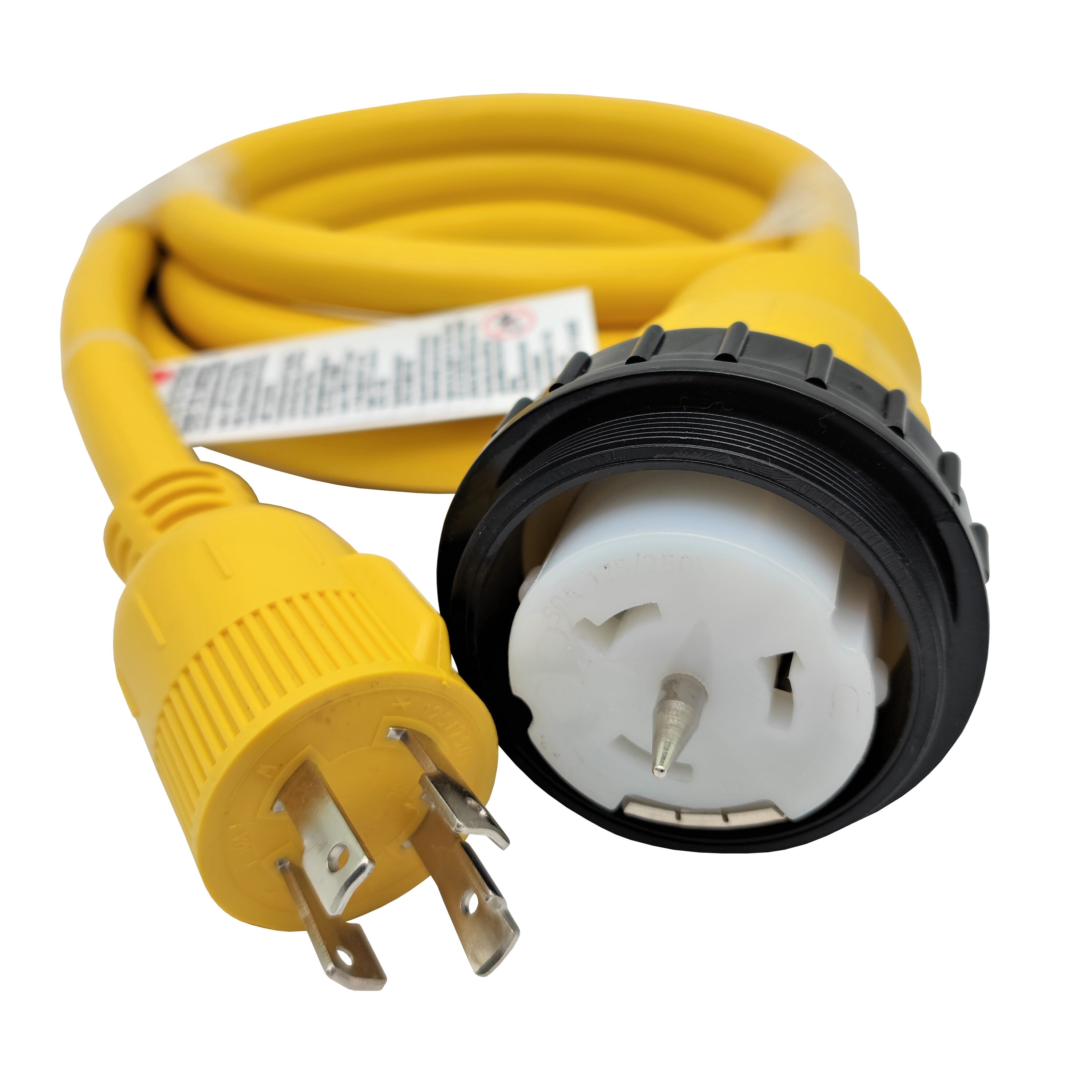 parkworld 30 -Amp 4-wire Single to single Yellow Basic Flexible Adapter #62176A