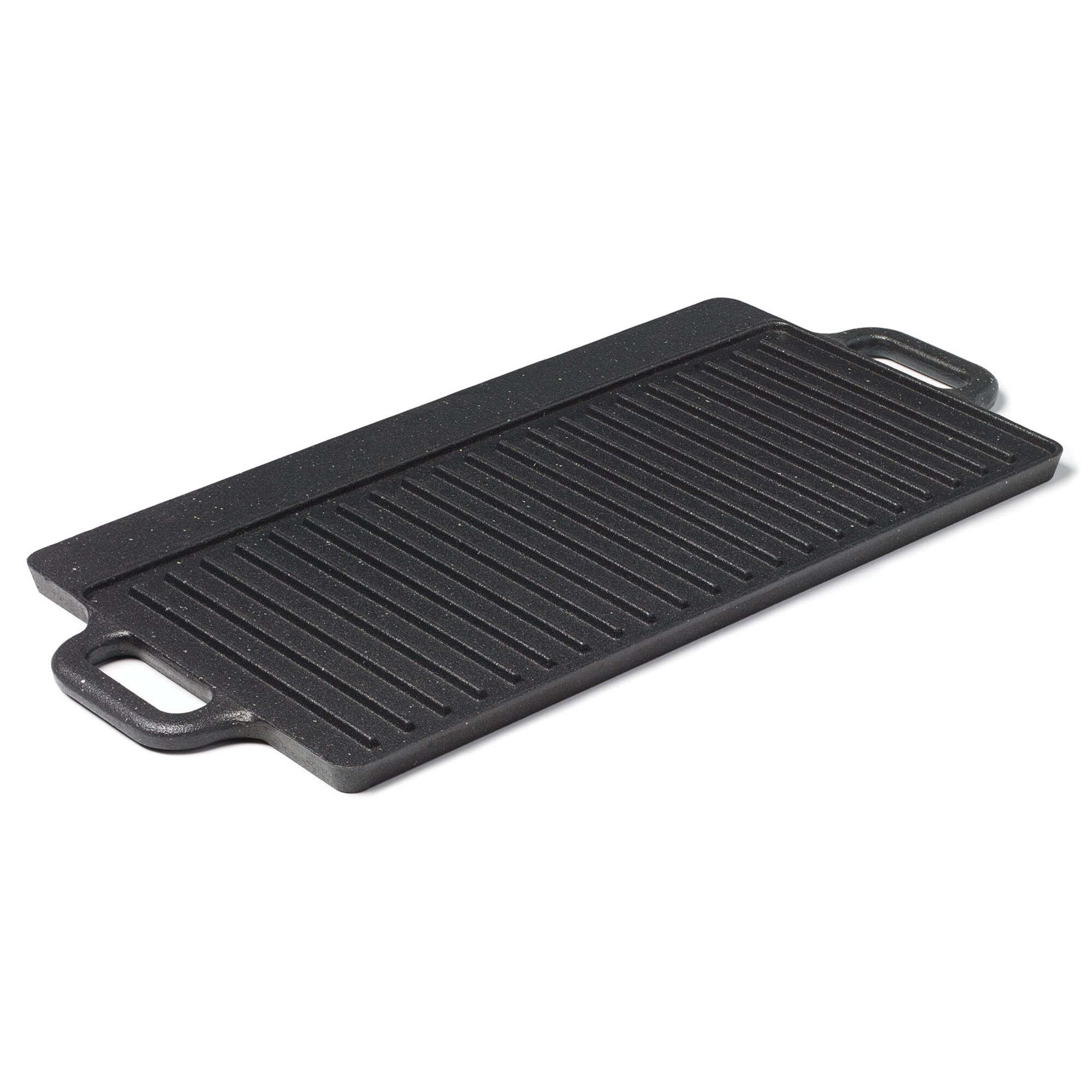 9.25 X 15.75 Two-sided Pre-Seasoned Cast Iron Griddle - Metal