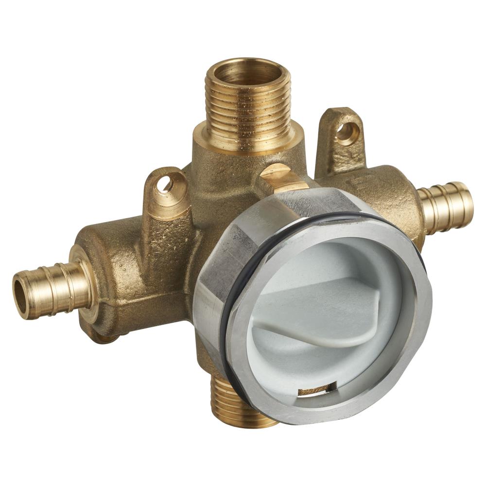 Flash Brass Shower Rough-In Valve with PEX Inlets