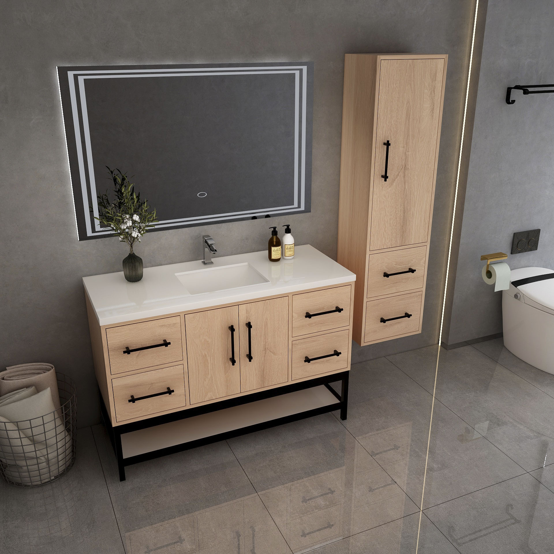 BV Better Vanity VICTORIA48FM-RO Bath-Vanity-Combo - View #6