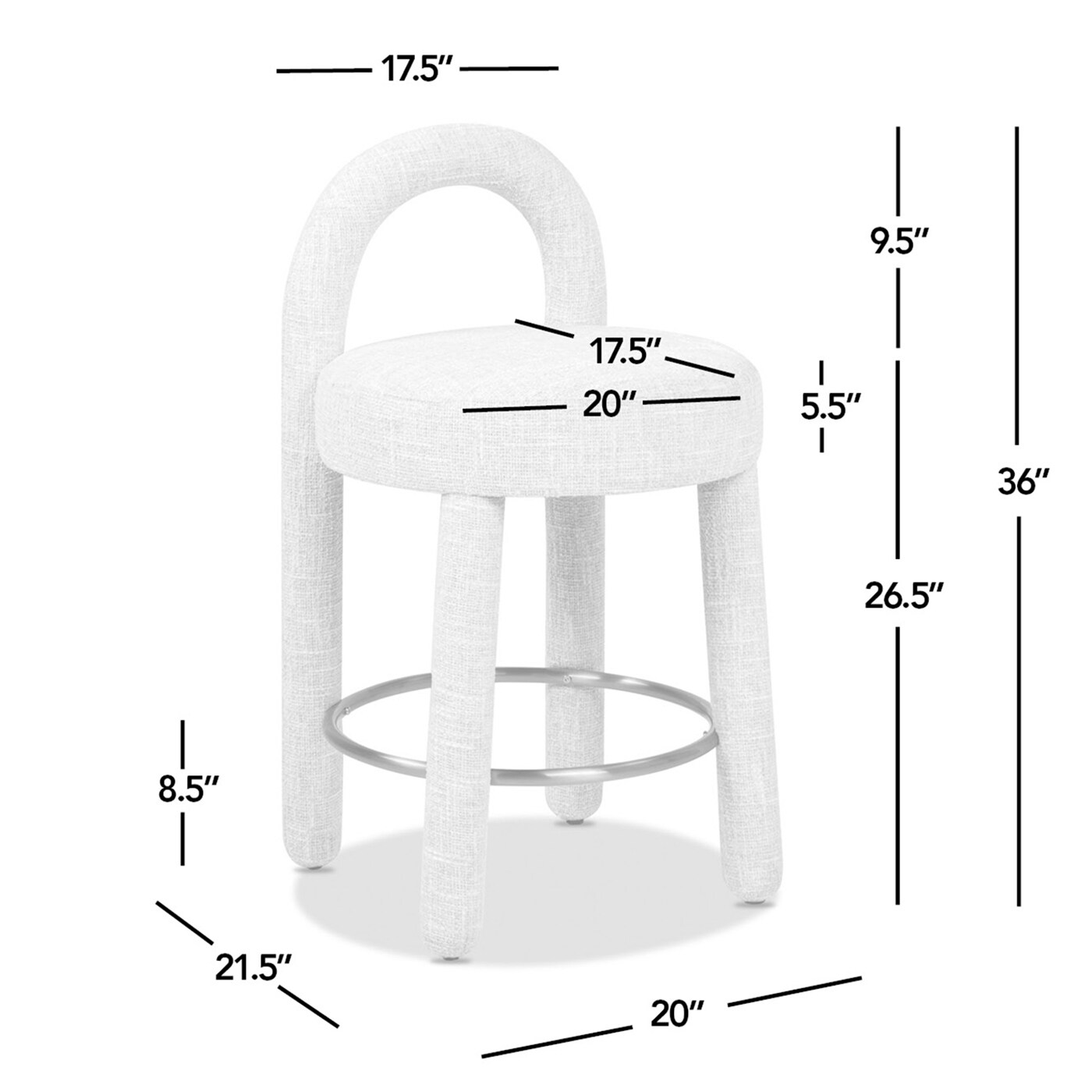 Jennifer Taylor Home L2P-MTW-81421 stools - View #8