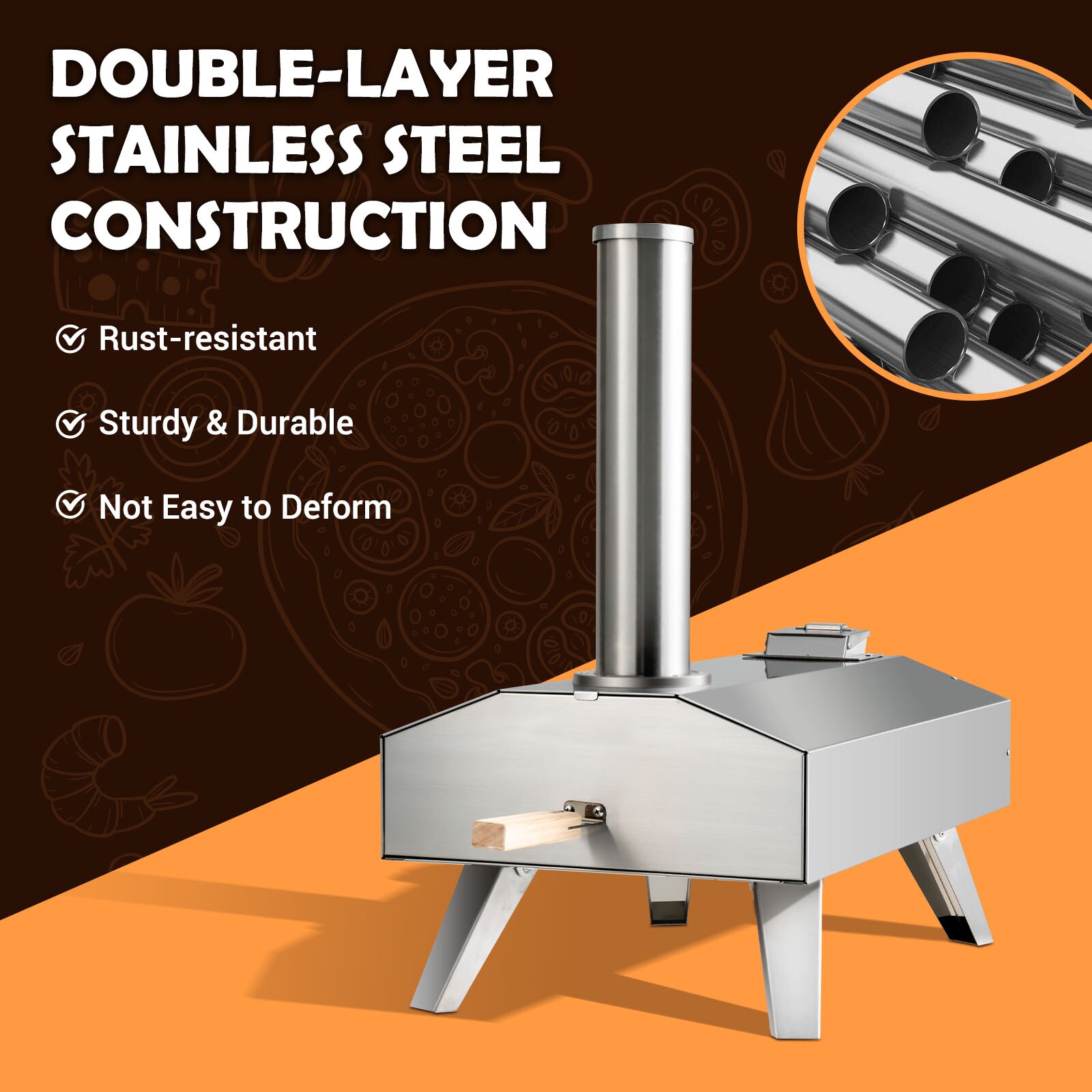 Slickblue D-CO-13701PN Outdoor-Pizza-Ovens - View #7