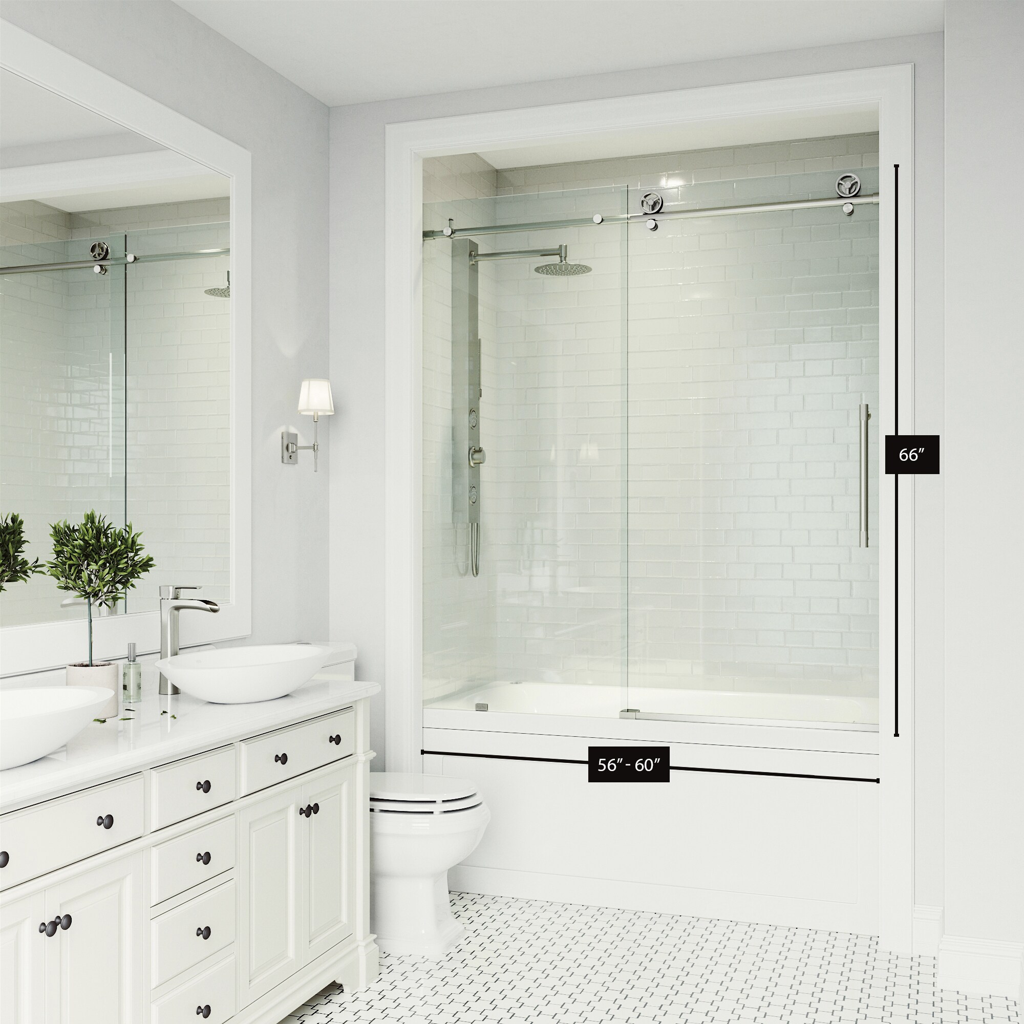 VIGO VG6044STCL6066 Bathtub-Doors - View #12