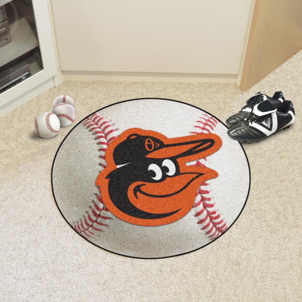 Baltimore Orioles Mascot Rug Orange