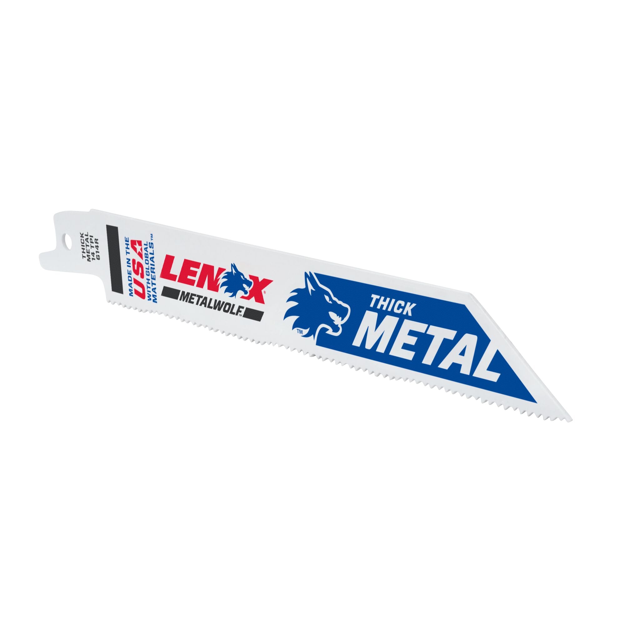 LENOX METALWOLF Bi-metal 6-in 14-TPI Metal Cutting Reciprocating Saw Blade  (5-Pack) in the Reciprocating Saw Blades department at