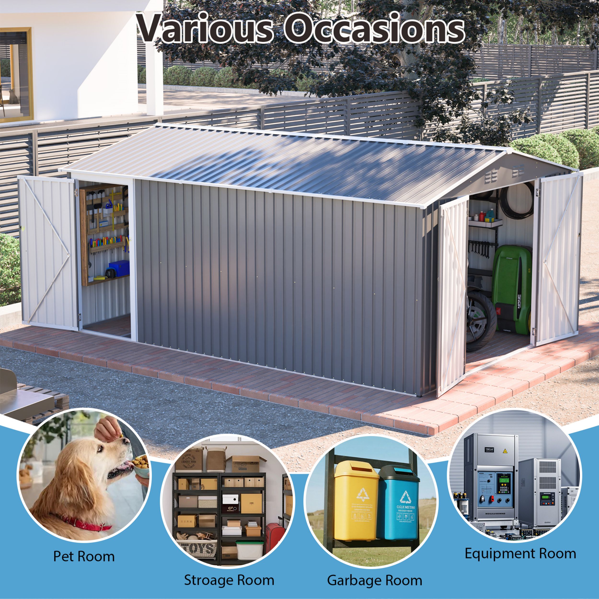 Poinic QURDS-0066S22 Metal-Storage-Buildings-Sheds - View #8