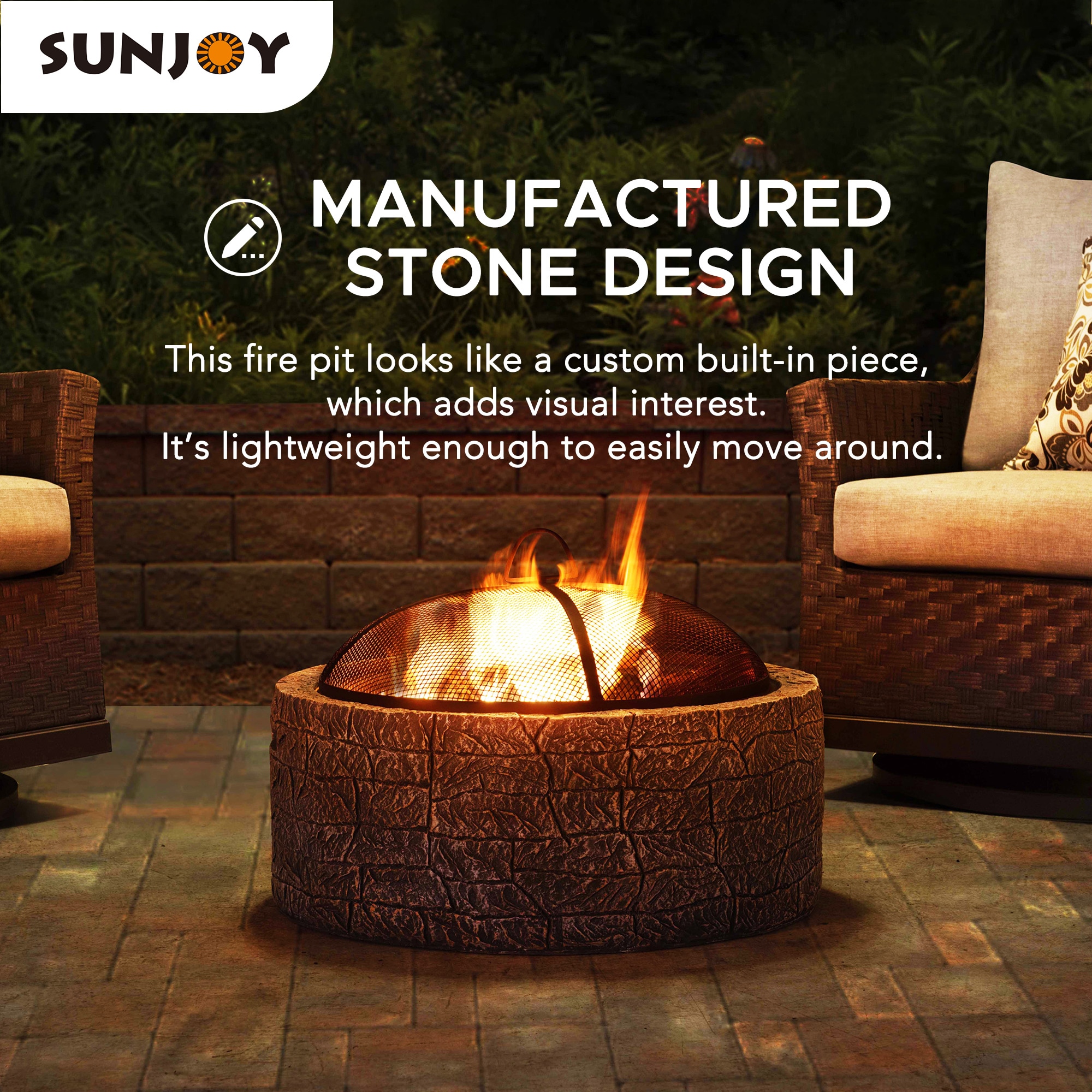 Sunjoy A301016300 Outdoor-Woodburning-Firepits - View #2