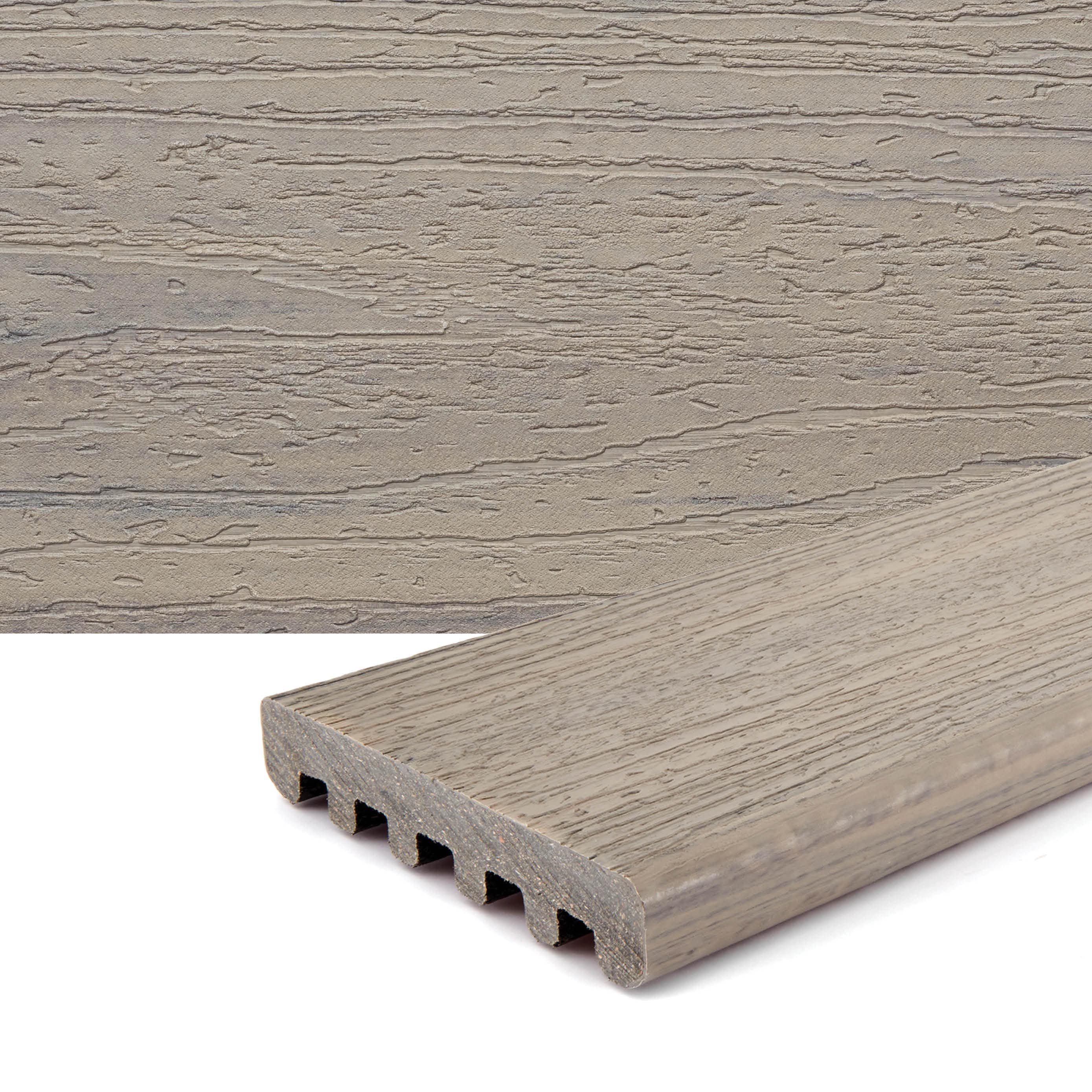 Trex RH010616E2S01 Enhance Naturals 1-in x 6-in x 16-ft Rocky Harbor Square Composite Deck board