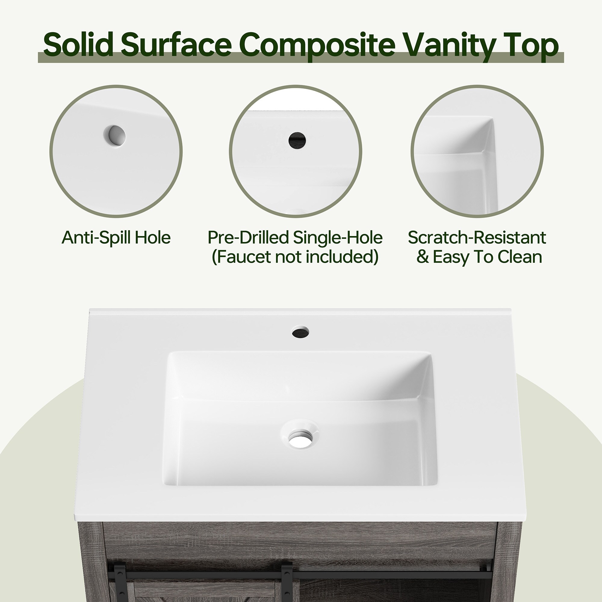 DELUXE LIVING V24029KD-30DW Bath-Vanity-Combo - View #7