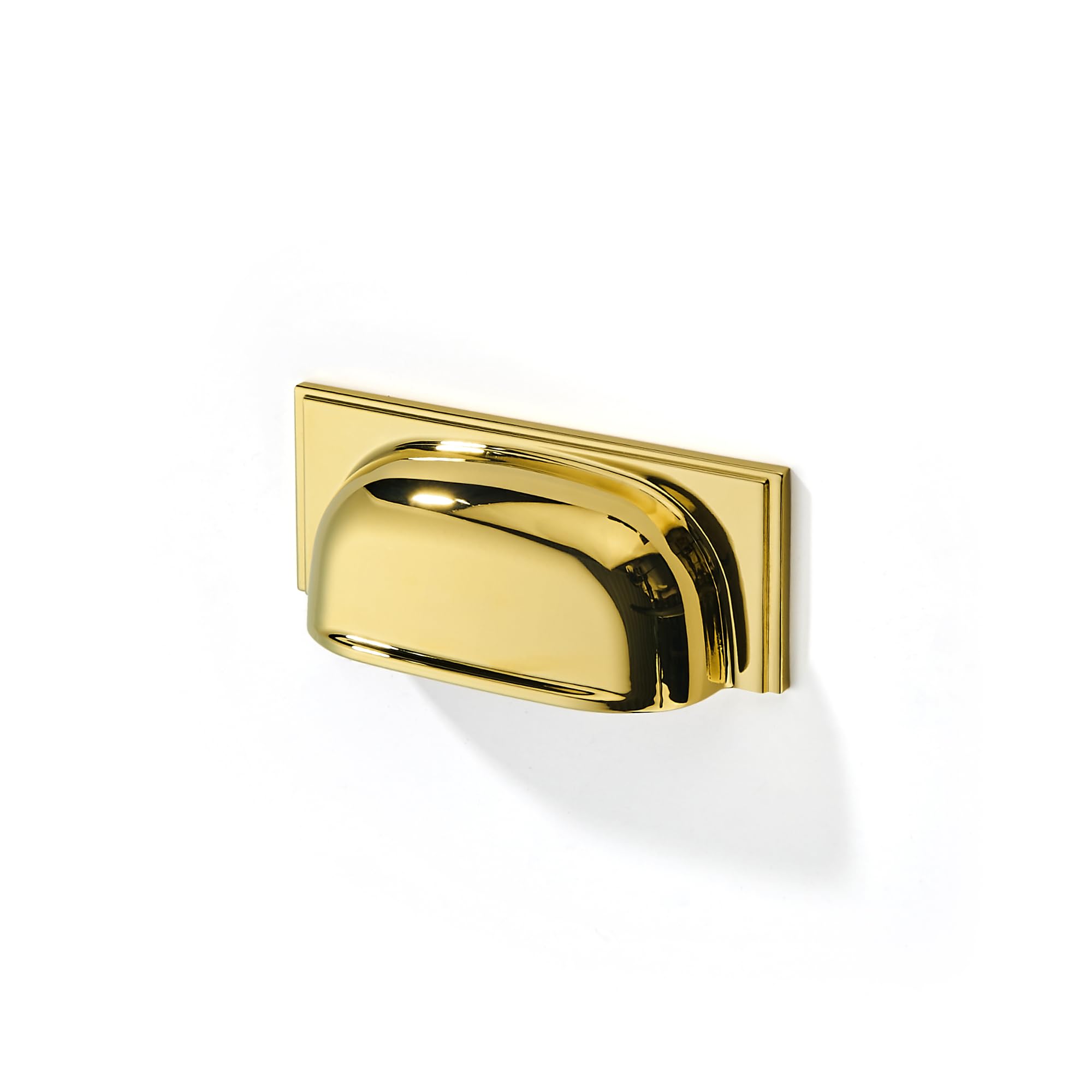 YGCTFX Polished Gold 2.5 inch Hole Center 10 Pcs Cabinet Drawer Pulls Solid Zinc Alloy Hardware for Kitchen Bathroom