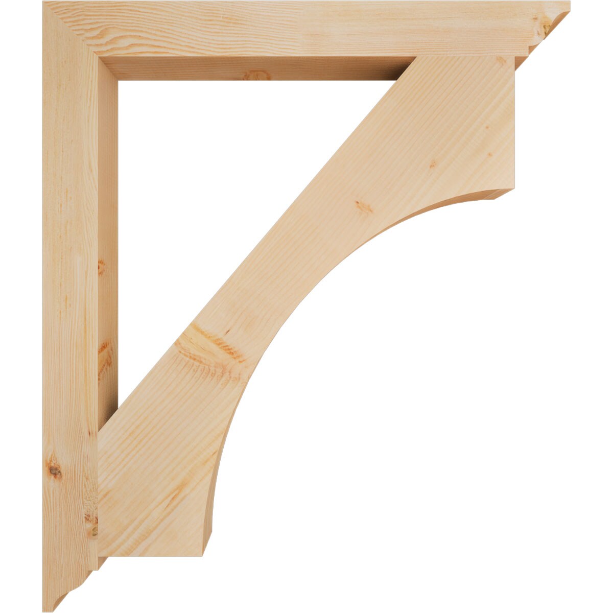 Ekena Millwork BKT04X38X44WTL01SDF Exterior-Brackets-Braces - View #3