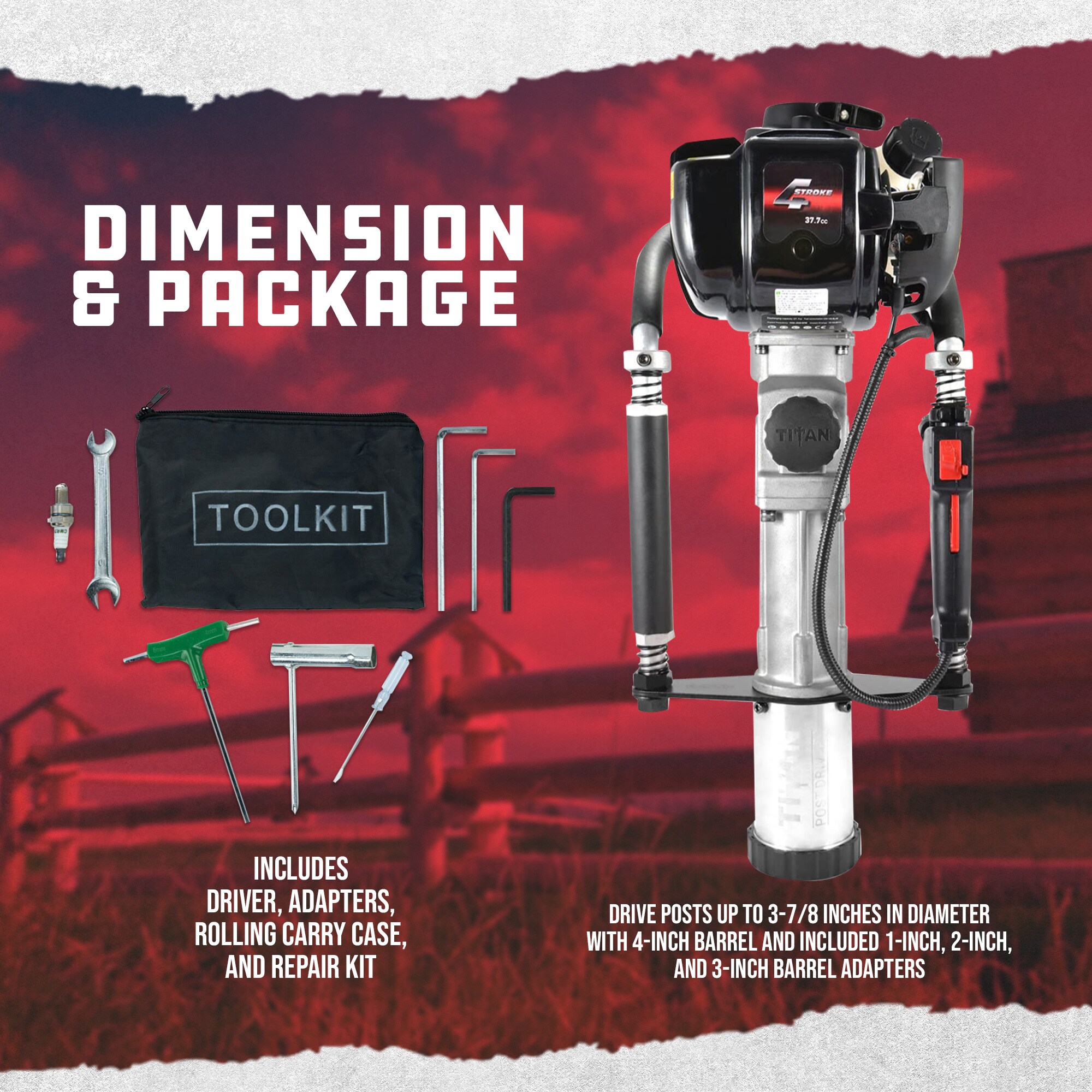 TITAN POST DRIVERS PGD3875 Digger-Tamper - View #6