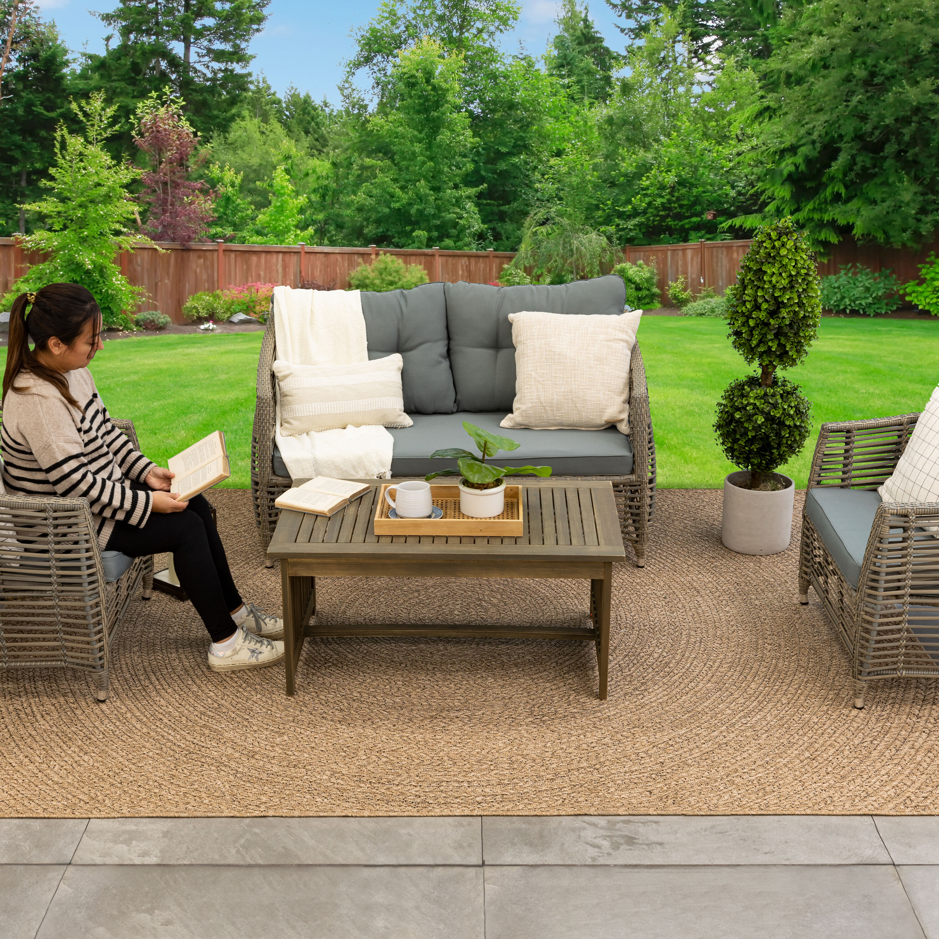 allen + roth with STAINMASTER R1347 101 094120 rugs - View #15