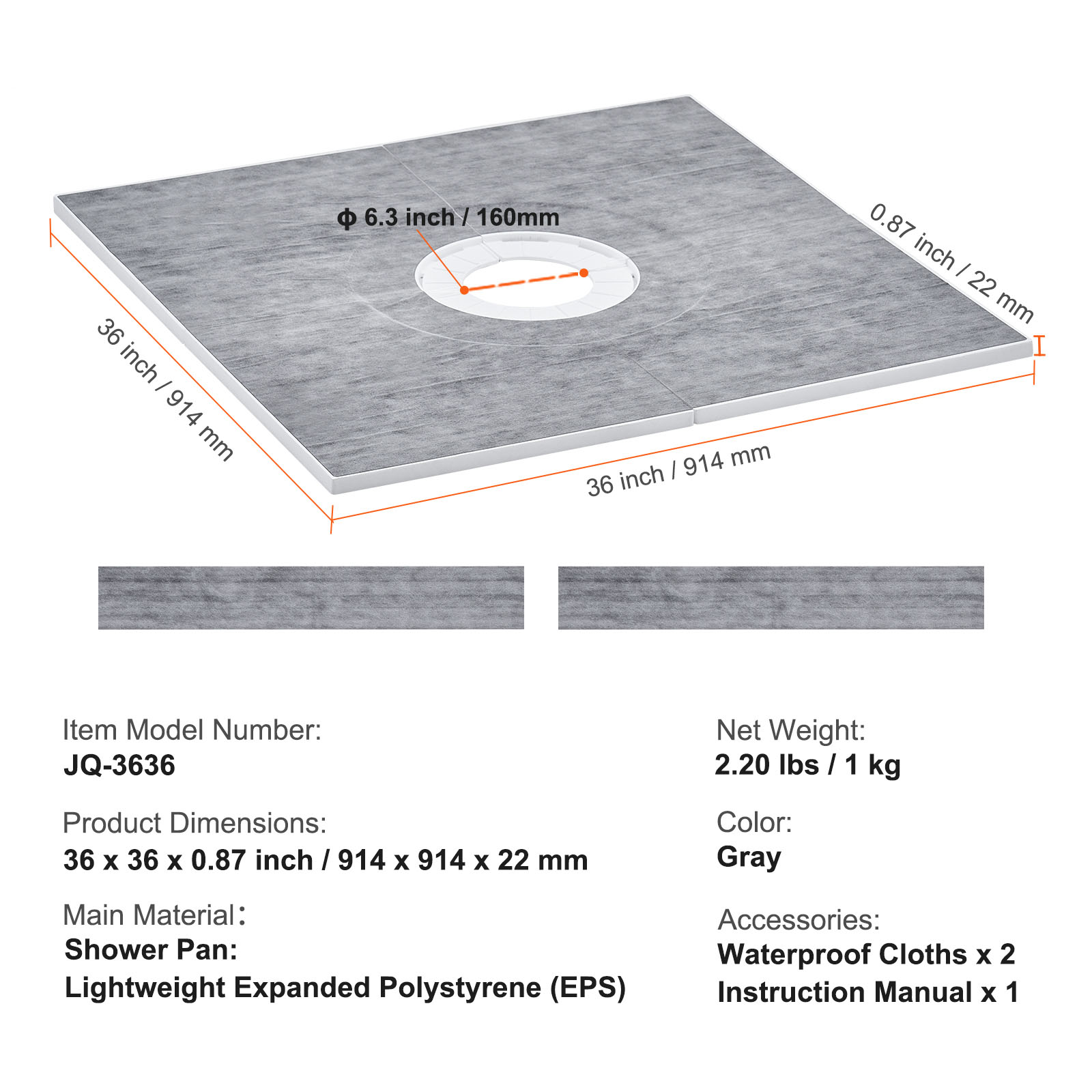 VEVOR SCLYAZDB363604173V0 Bathroom-Accessories - View #7