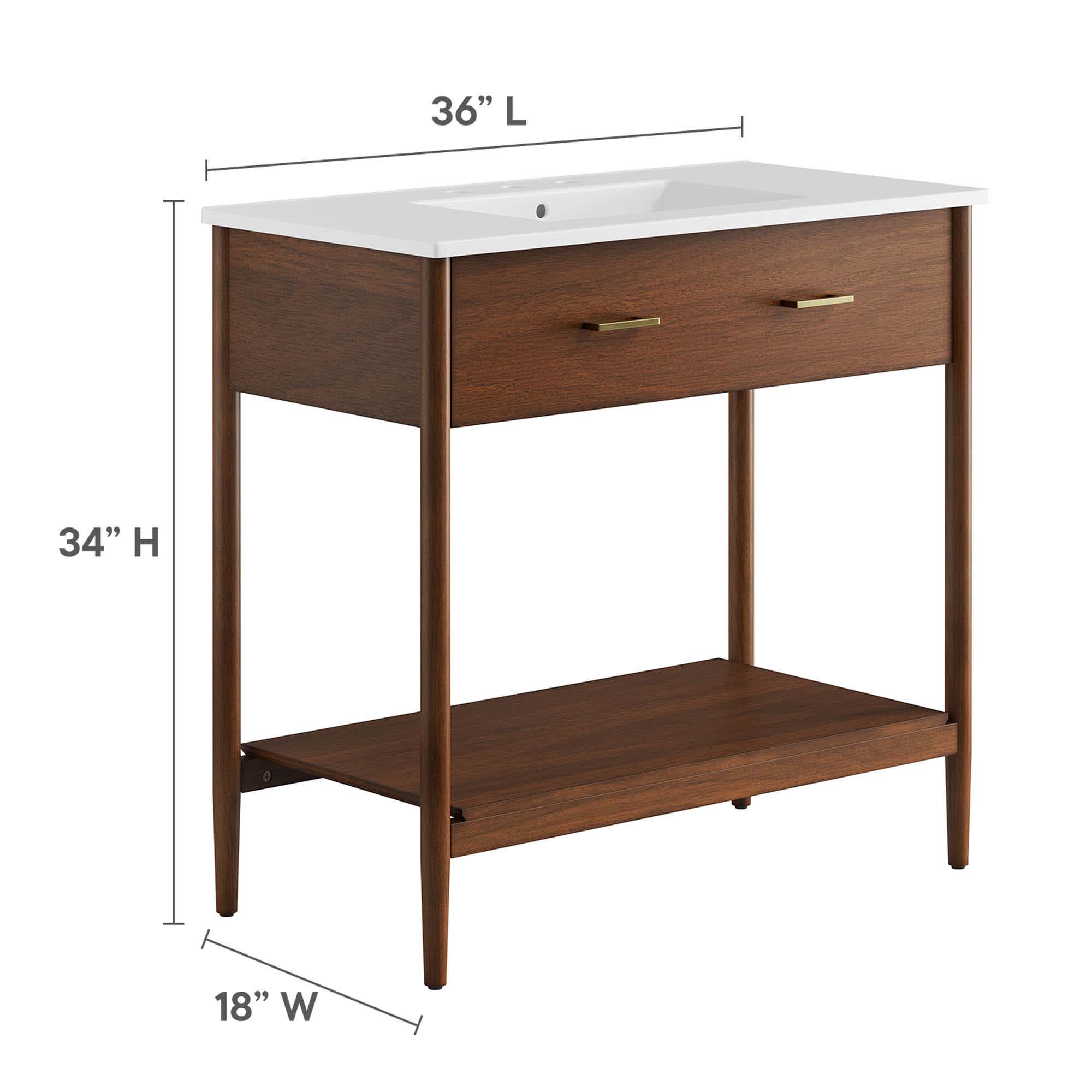 Modway EEI-6822-WAL-WHI Bath-Vanity-Combo - View #3