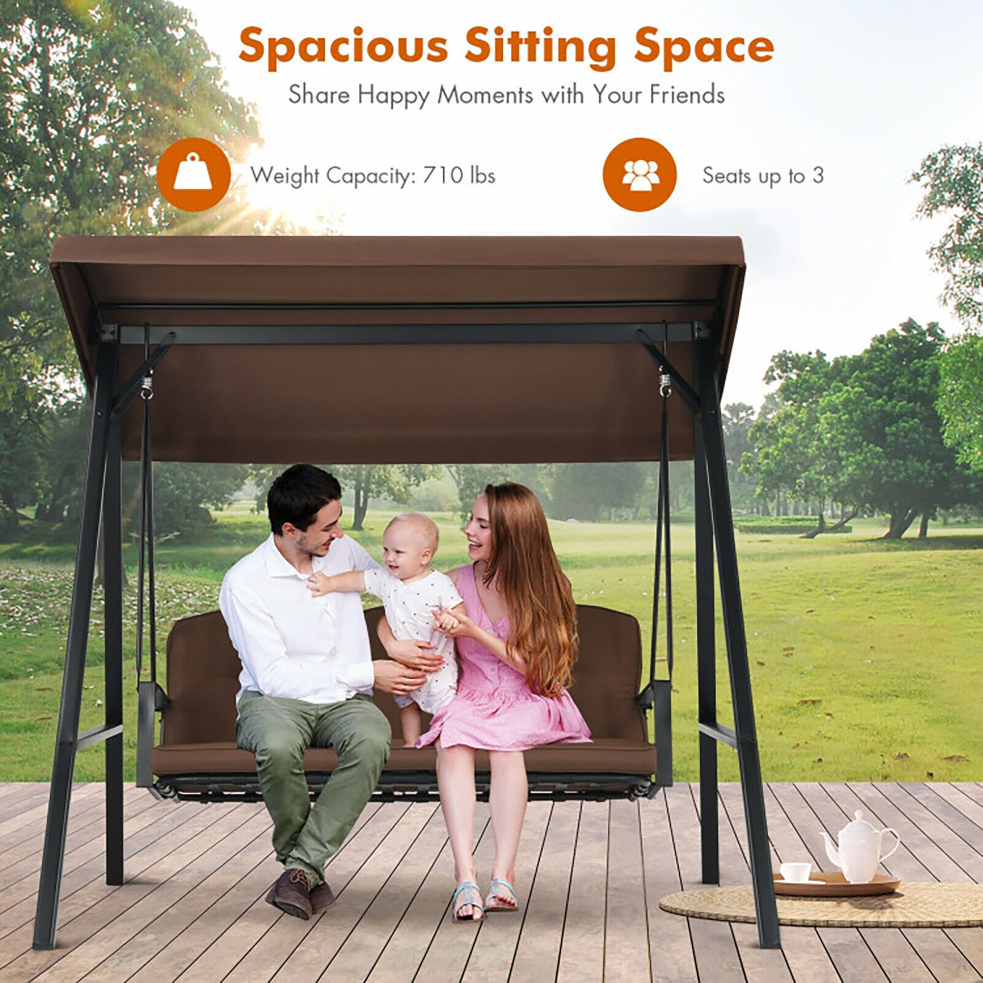 CASAINC CA-W419318-BN Swing-Gliders - View #4