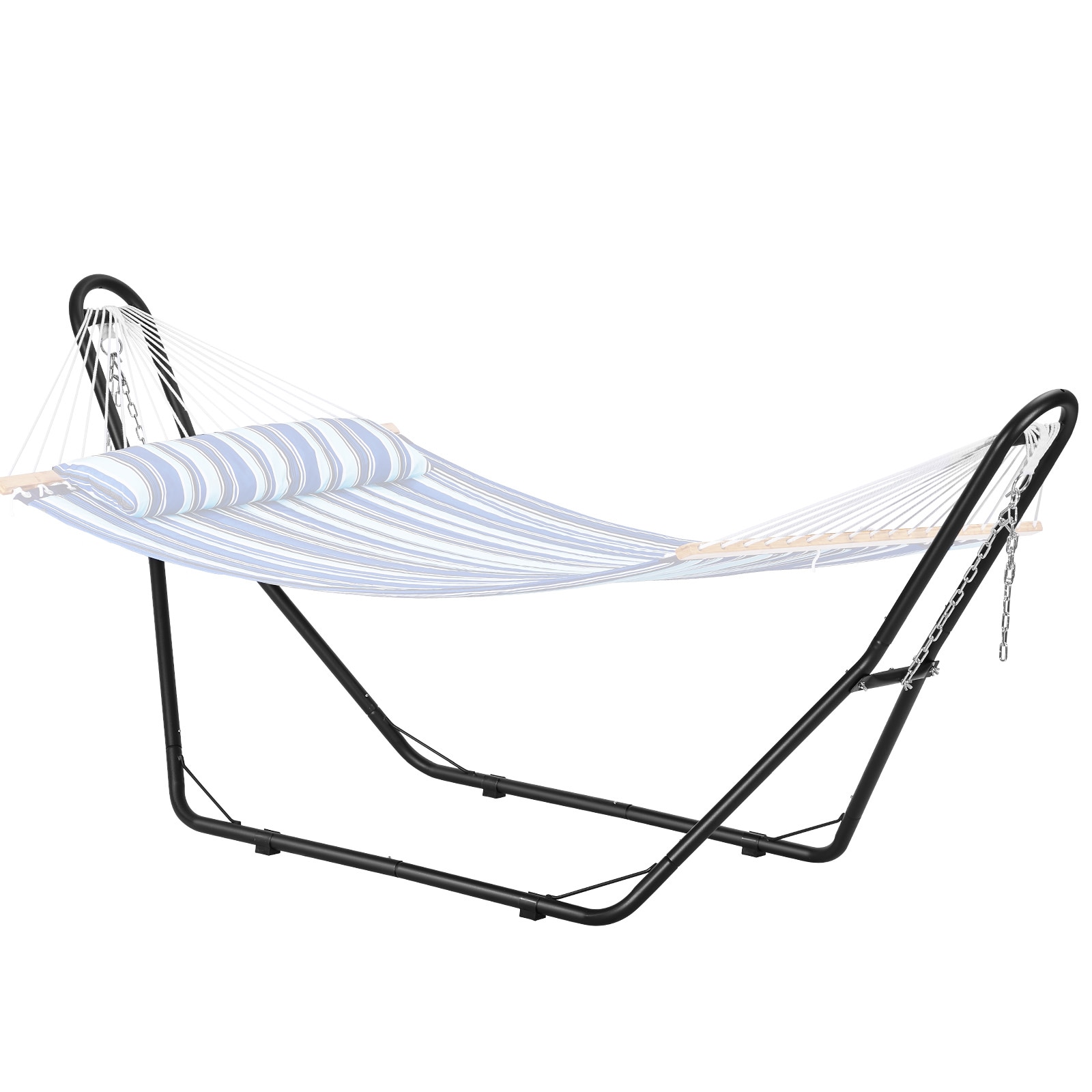 GIVIMO 450-lb Capacity Universal 2-Person Hammock Stand Fits 6.9-to-12.8-ft Hammocks with Carrying Bag for Indoor and Outdoor Use