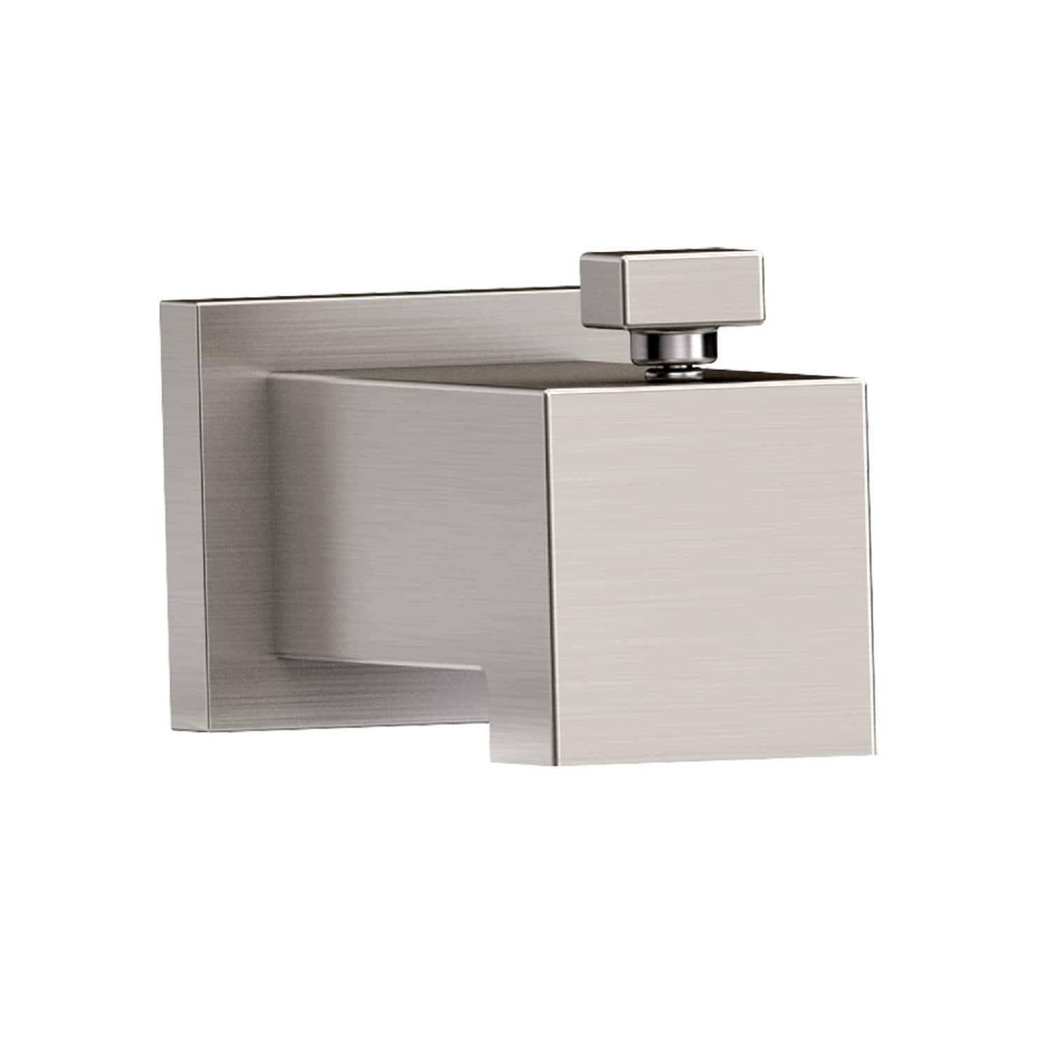 Tub Spout with Diverter - Brushed Nickel. Universal Fit