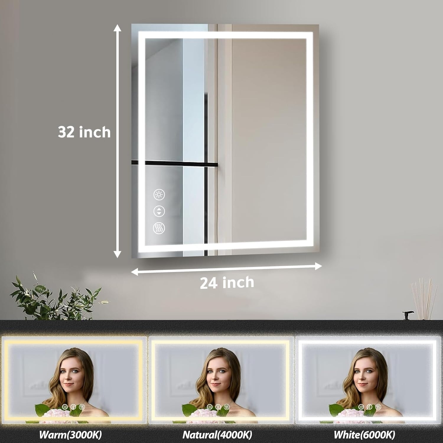 Lirago FXL20610-607B39 Framed-Bath-Mirrors - View #4