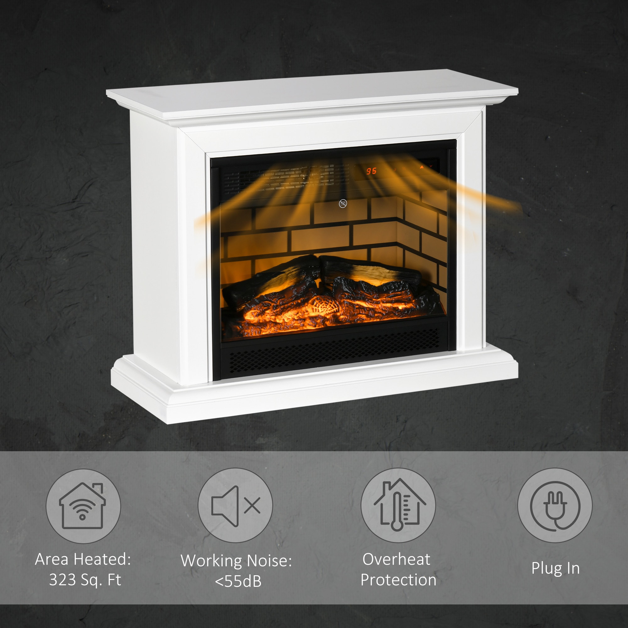 Bybafun YE7400006 Electric-Fireplaces - View #9