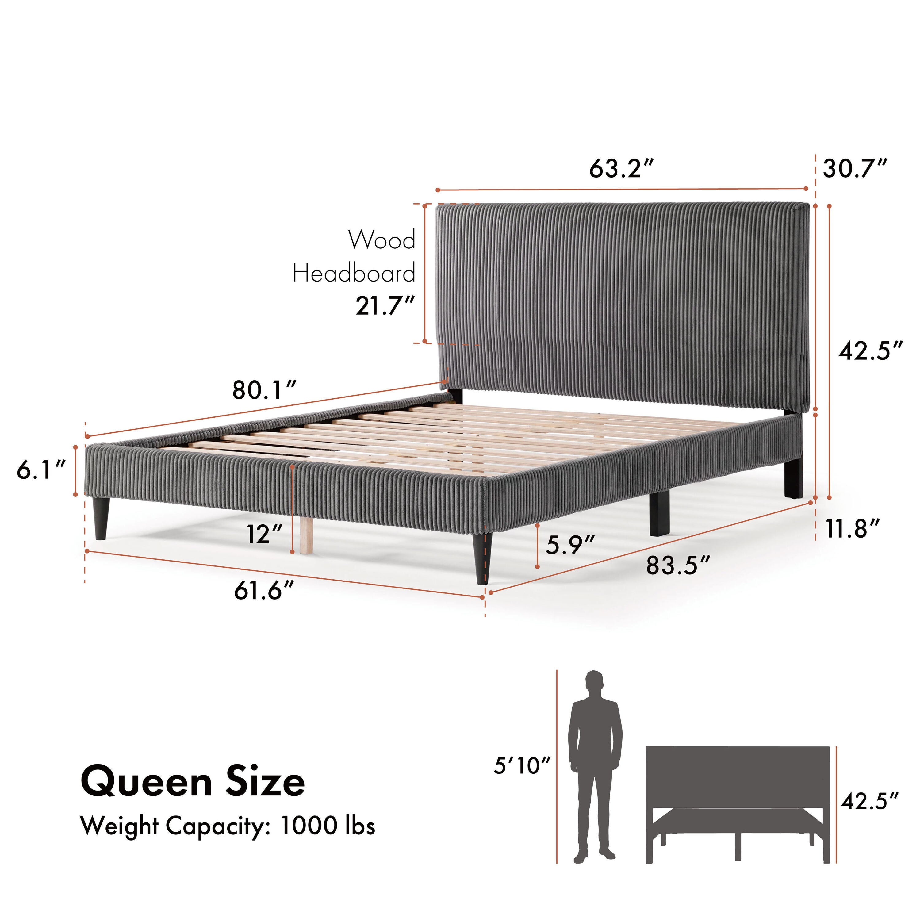 Furniture of America EC-7231DG-Q beds - View #3