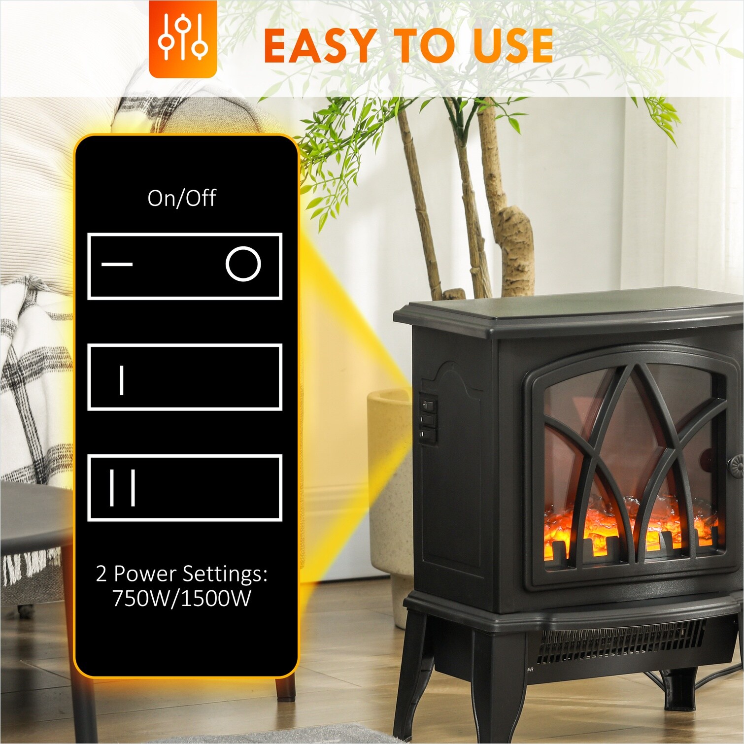 SunJet Fireplaces and Accessories with Black Plastic and 5.6 x 3.7 x 7. ...