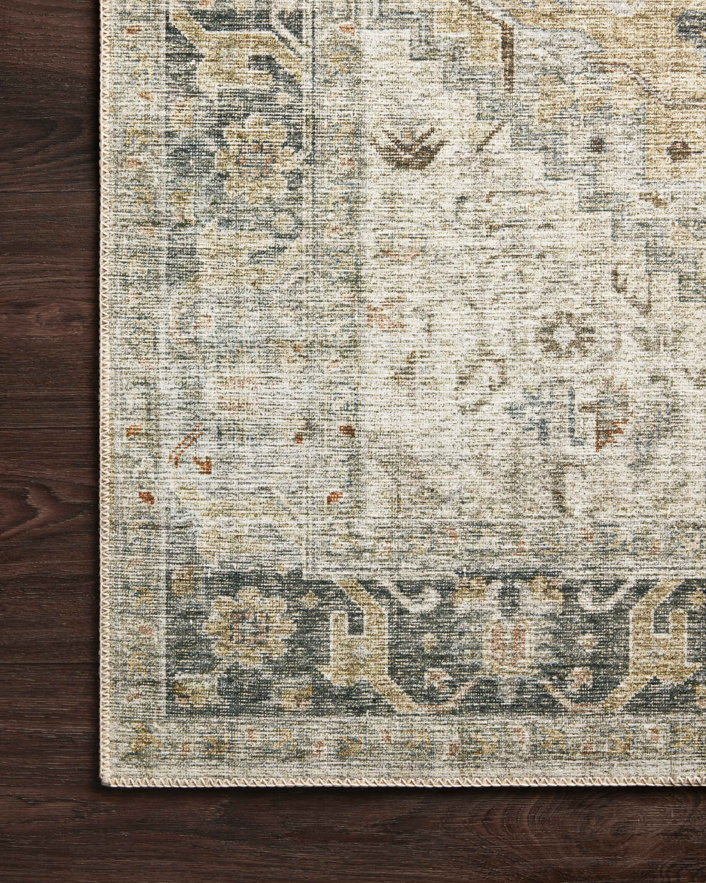 Gray Oriental Synthetic Runner Rug 2'-6" x 7'-6"