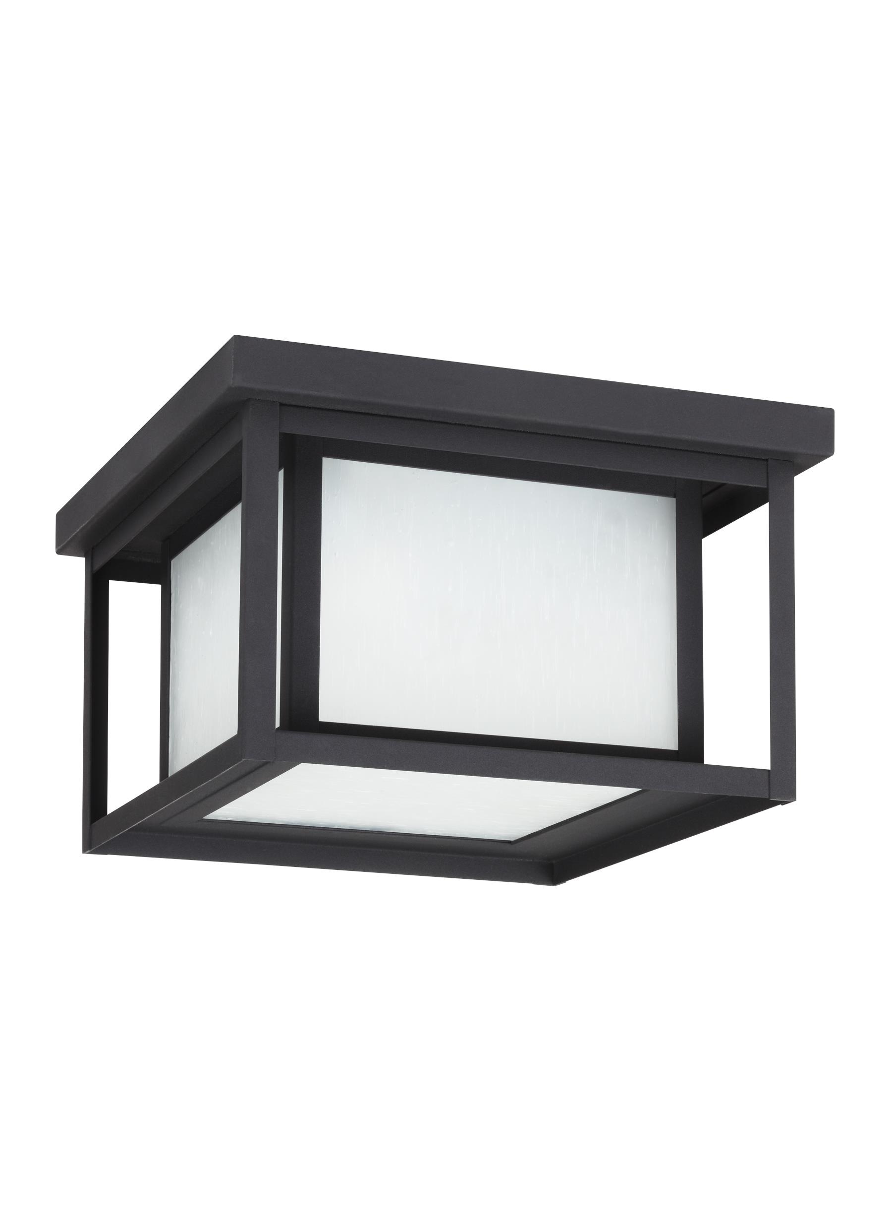 Generation Lighting 79039EN3-12 Hunnington 1 -Light 10.0-in Satin Black Indoor/Outdoor ENERGY STAR Certified