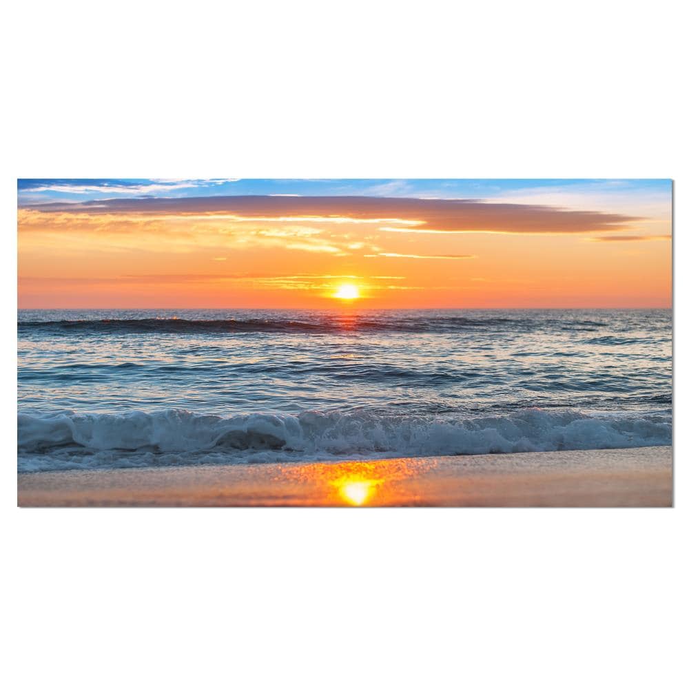 Designart 16-in H x 32-in W Coastal Print on Canvas in the Wall Art ...