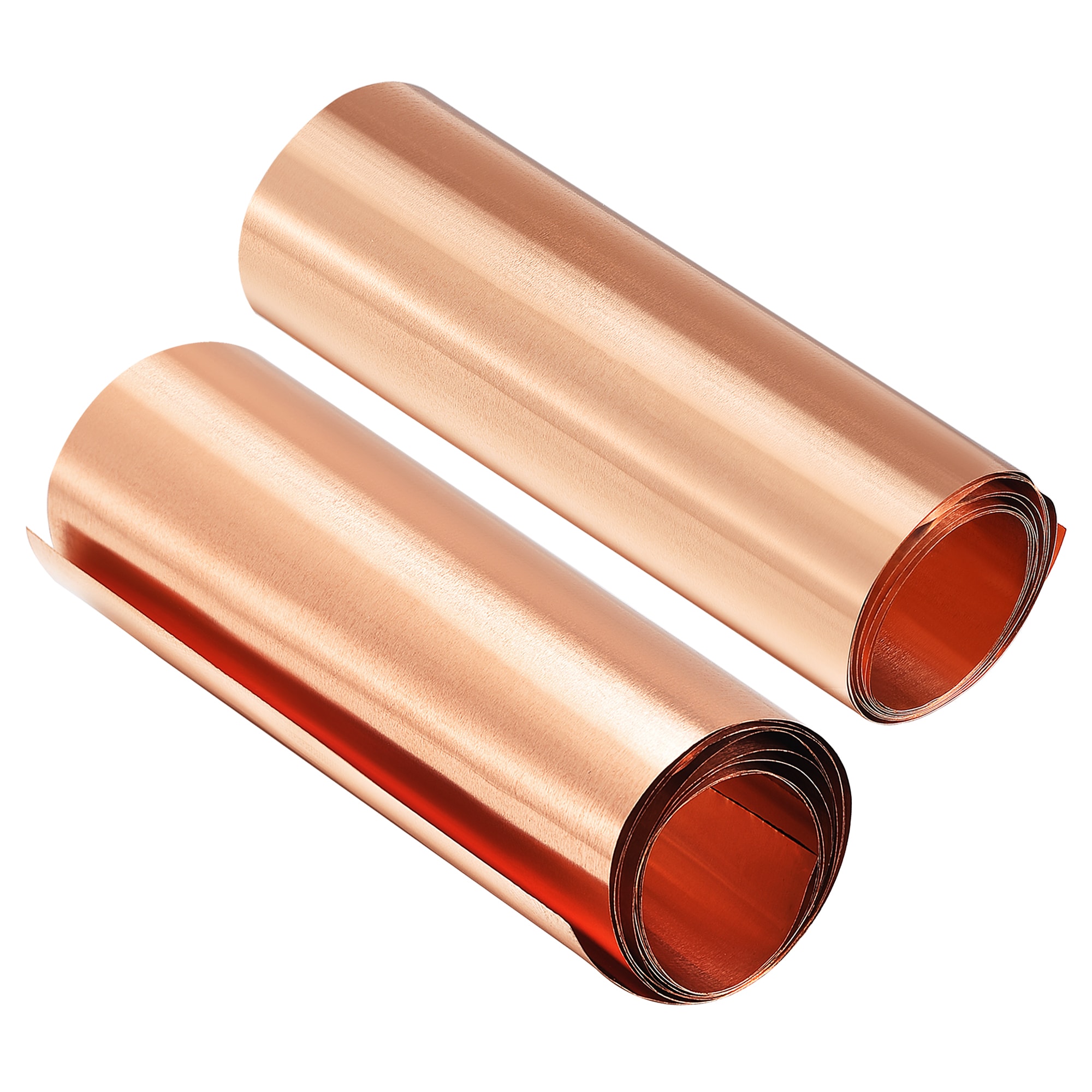 Unique Bargains 2pcs Copper Sheet Roll Metal Foil Plate 1000mm x 100mm x 0.01mm