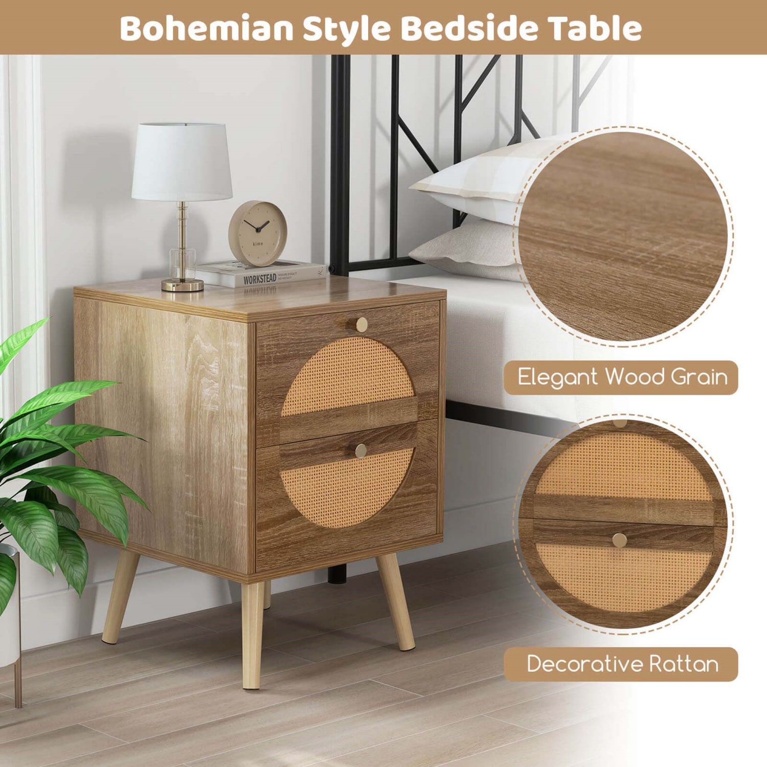 Costway CSHY004200 nightstands - View #7