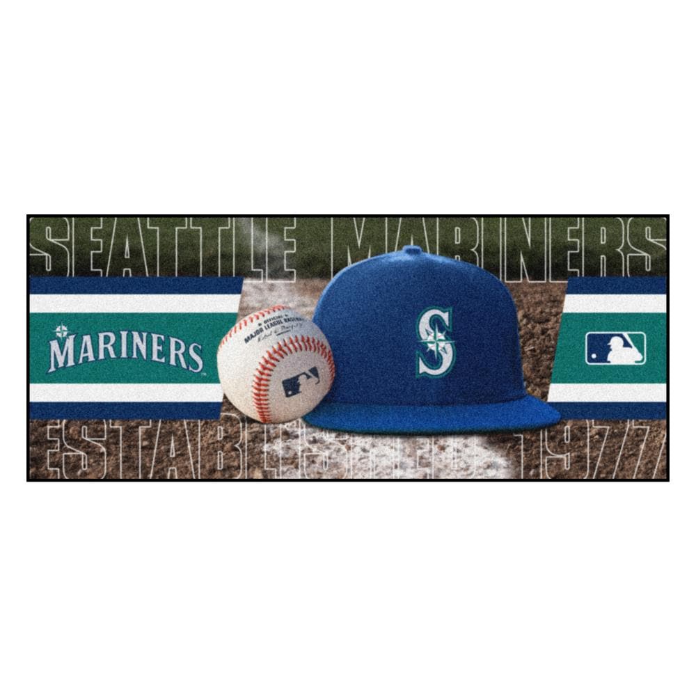 FANMATS MLB Seattle Mariners Blue 3 ft. x 4 ft. Indoor Area Rug