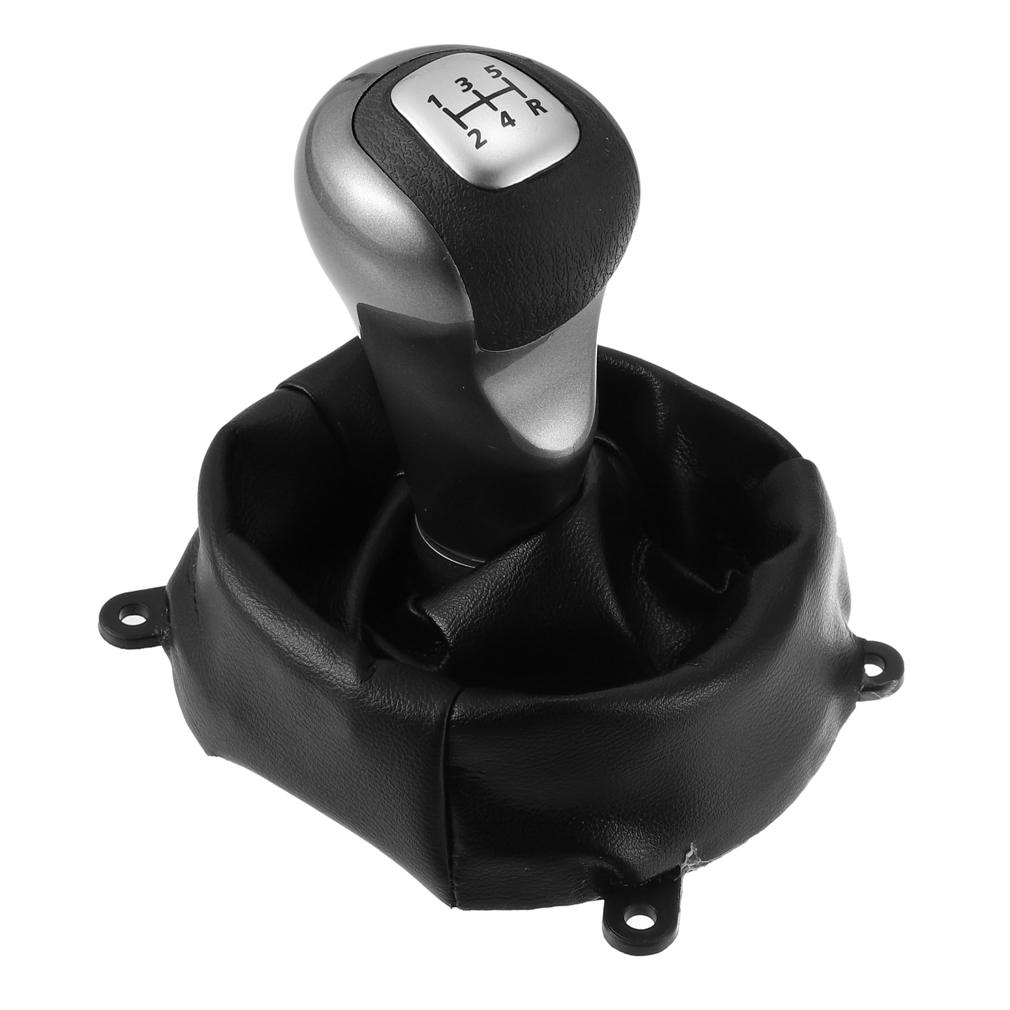 Unique Bargains - 1set Manual Gear Shift Knob 5 Speed with Faux Leather Boot for Honda Civic 2006...