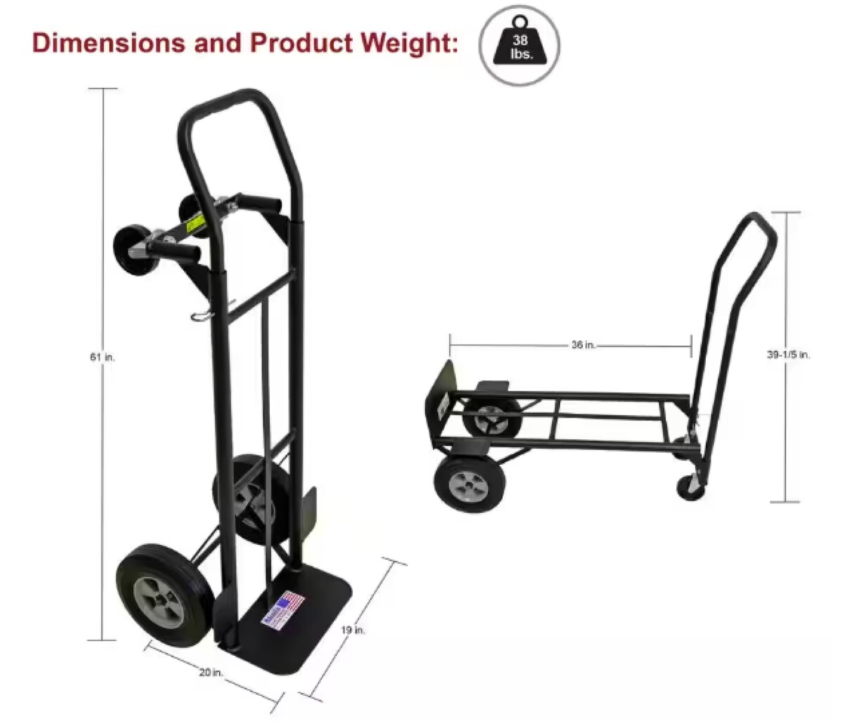 Milwaukee DC35081 Hand-Truck-Dollies - View #4
