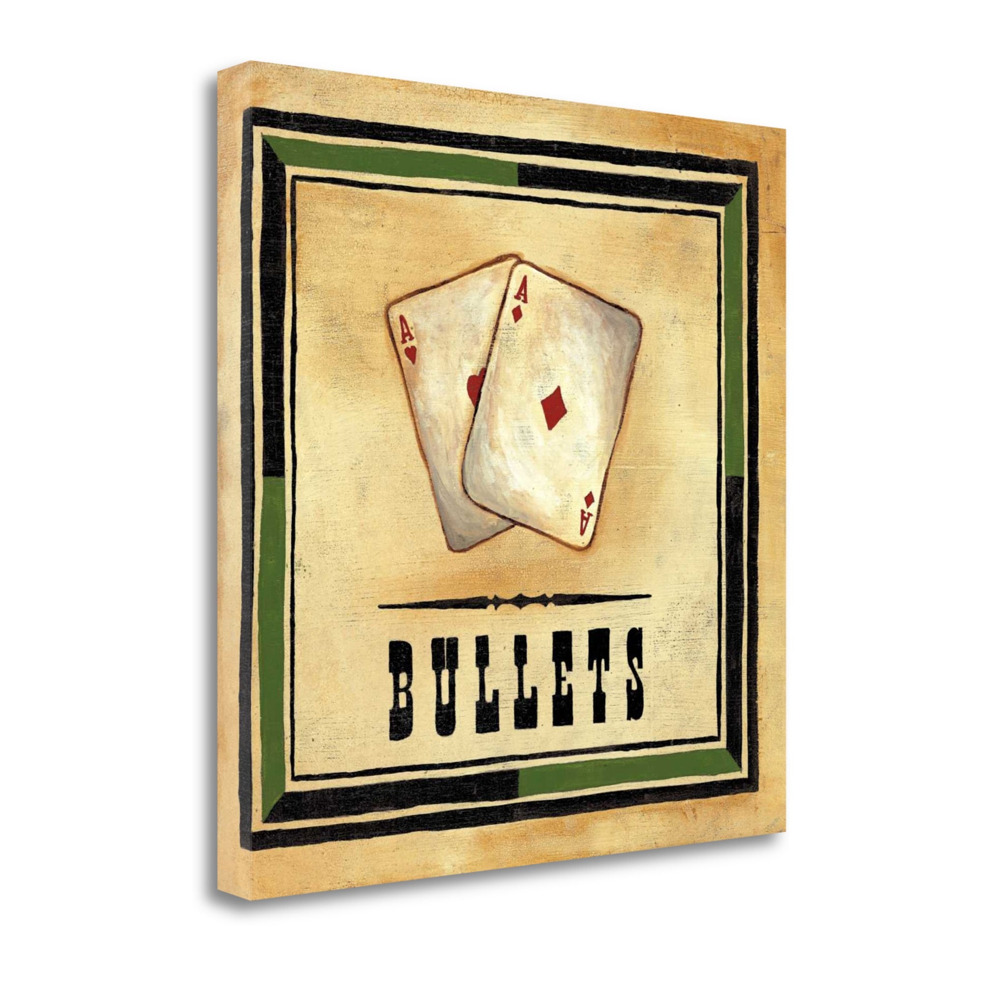 Tangletown Fine Art CA312133-2929C Bullets Jocelyne Anderson-tapp 29-in H x 29-in W Vintage/Retro Print on Canvas