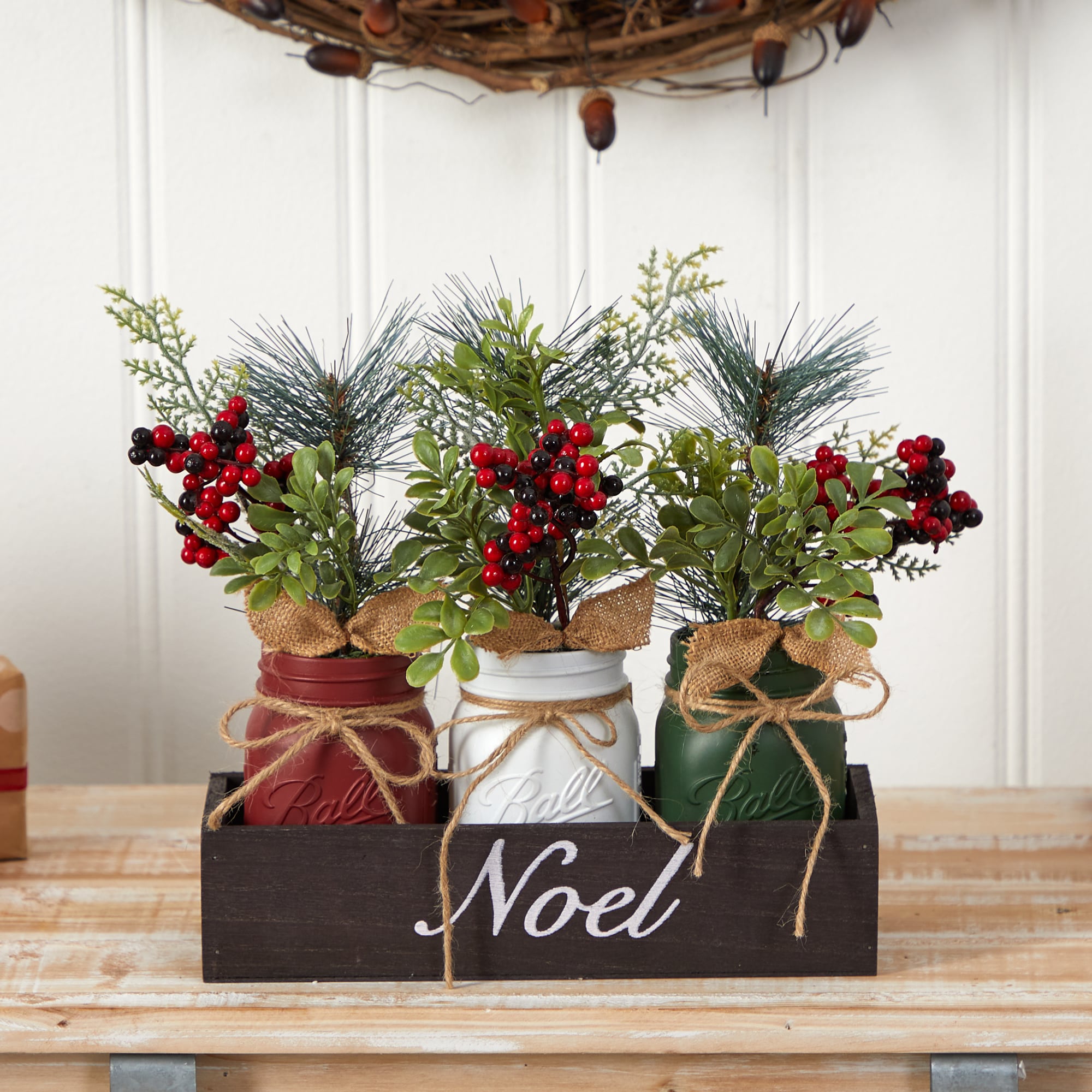 Nearly Natural 10-in Berry Christmas Decor in the Christmas Decor ...