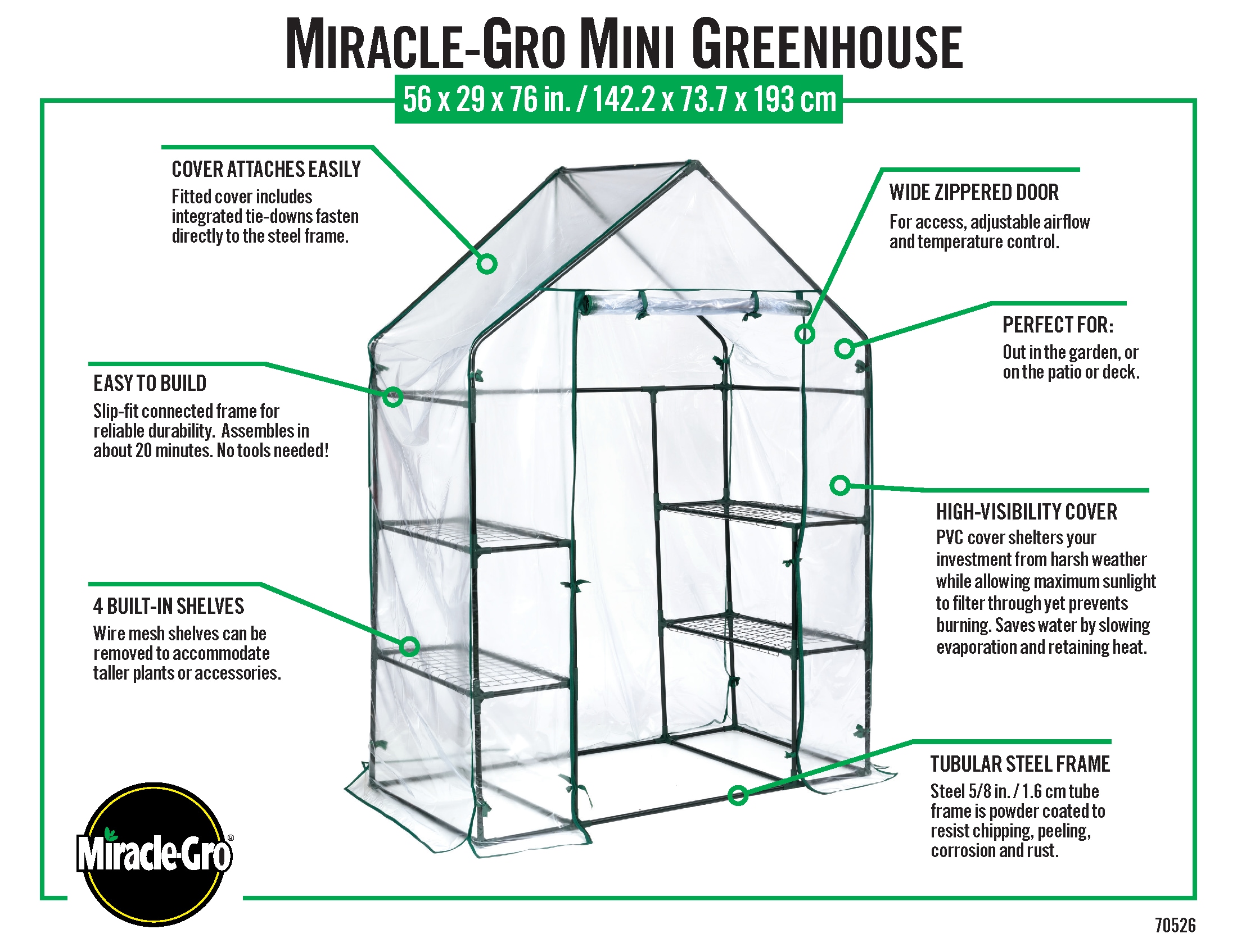 Miracle-Gro 70724 greenhouses - View #4