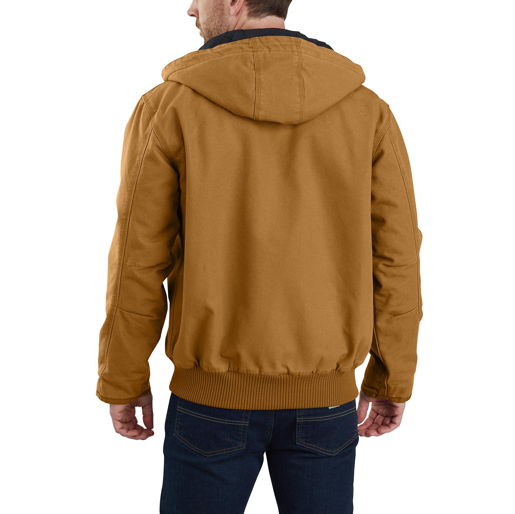 John Deere Mens Carhartt Brown Hooded Jacket –