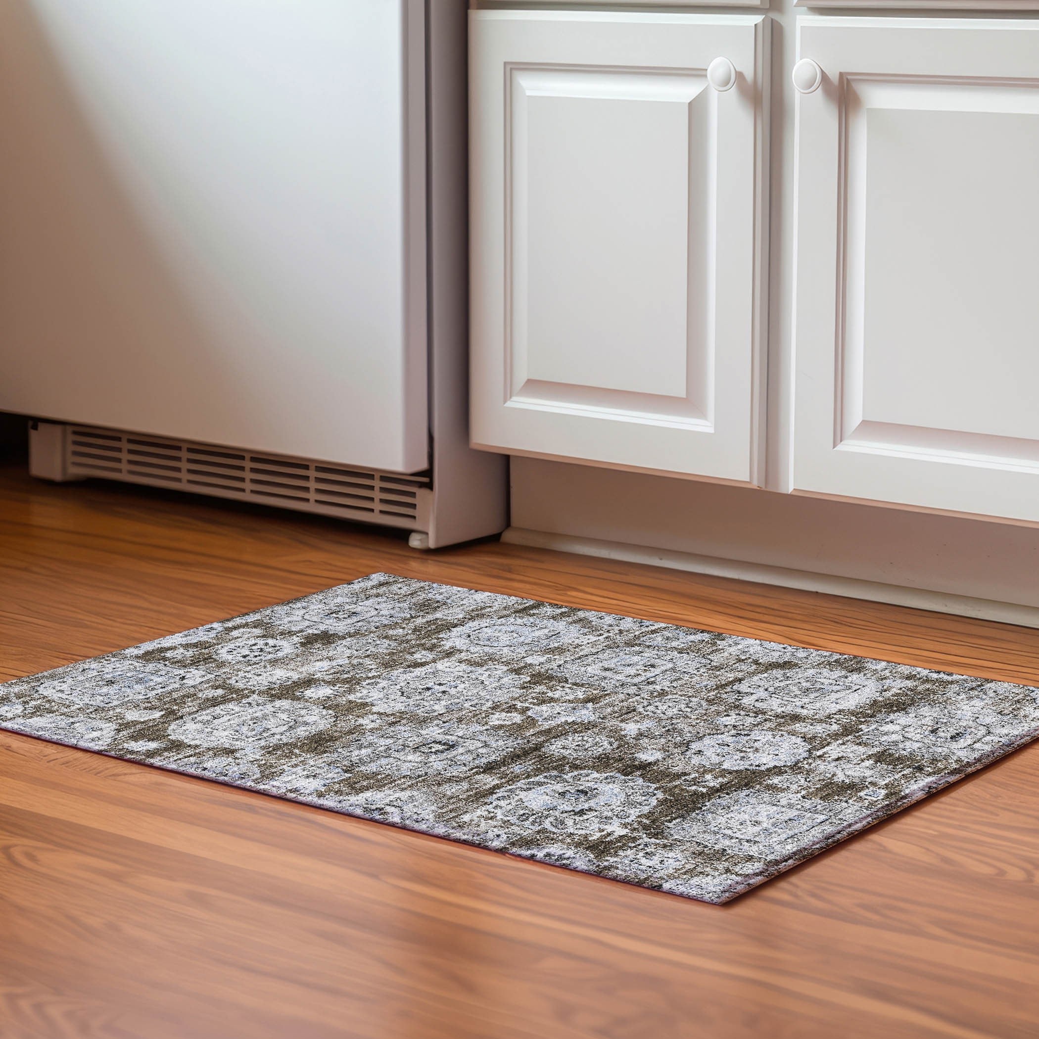 Addison Rugs AMF634CH20X30 Mayfield AMF634CH 2 x 3 (ft) Loomed Polyester Chocolate Rectangular Indoor Geometric Machine washable Area rug