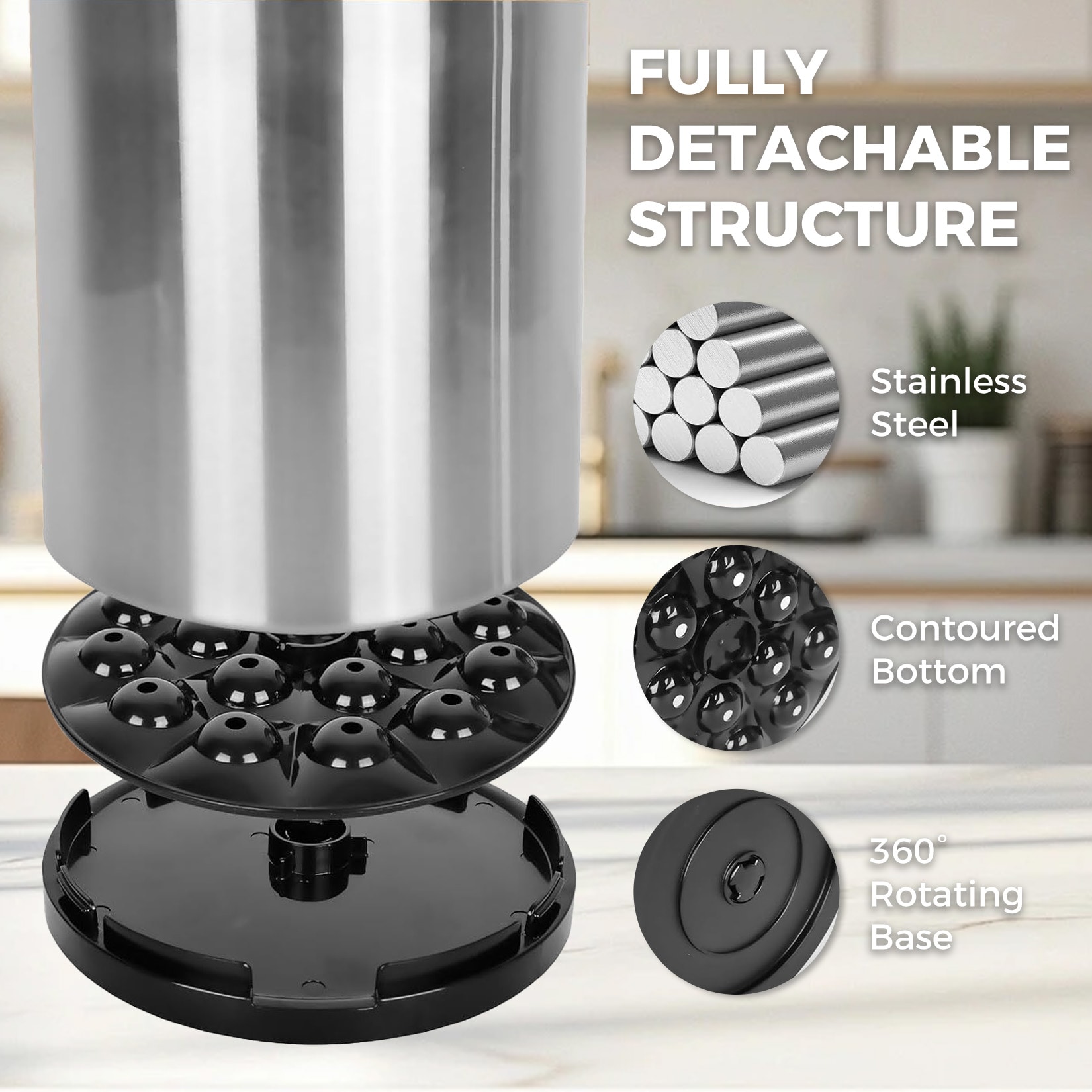 Garvee QV1J0A5S485 Kitchen-Utensil-Holder - View #4