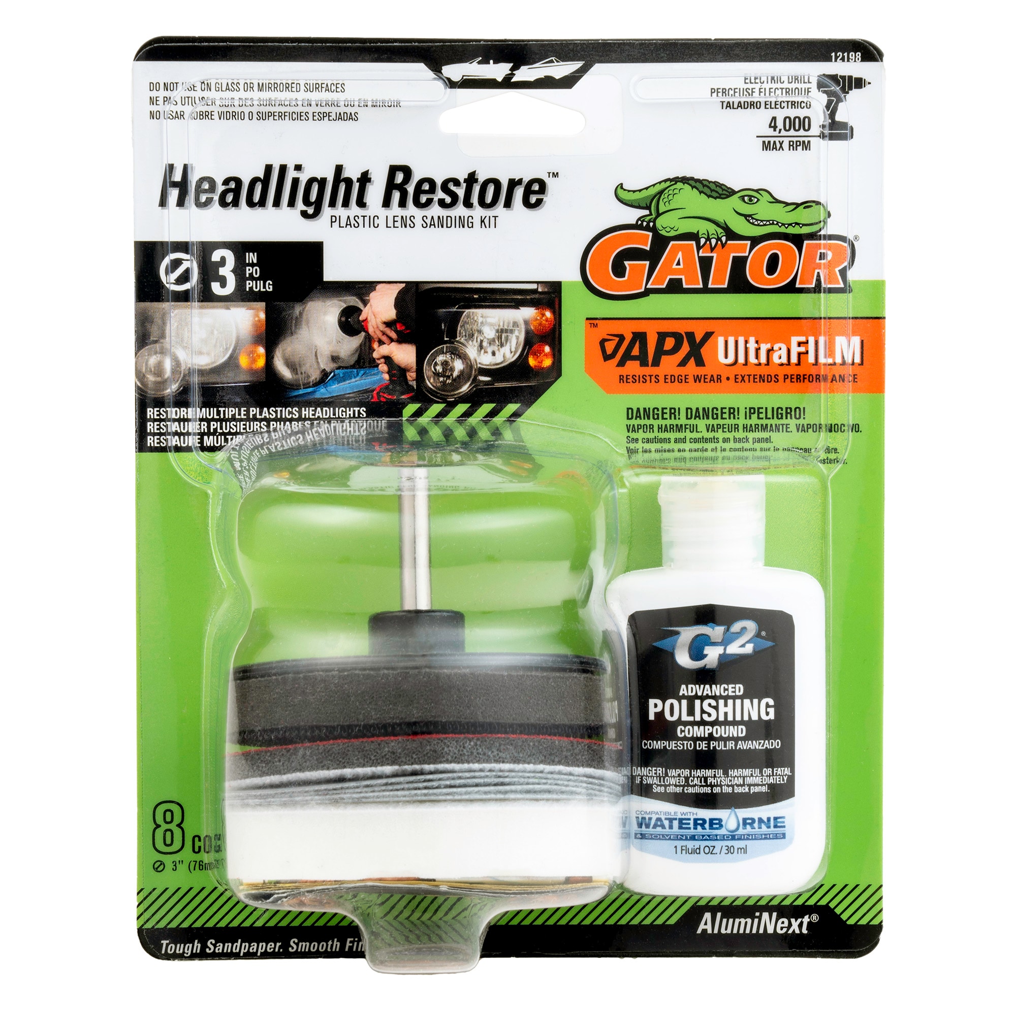 Gator 12198 1 -Count Liquid Car Exterior Restoration kit