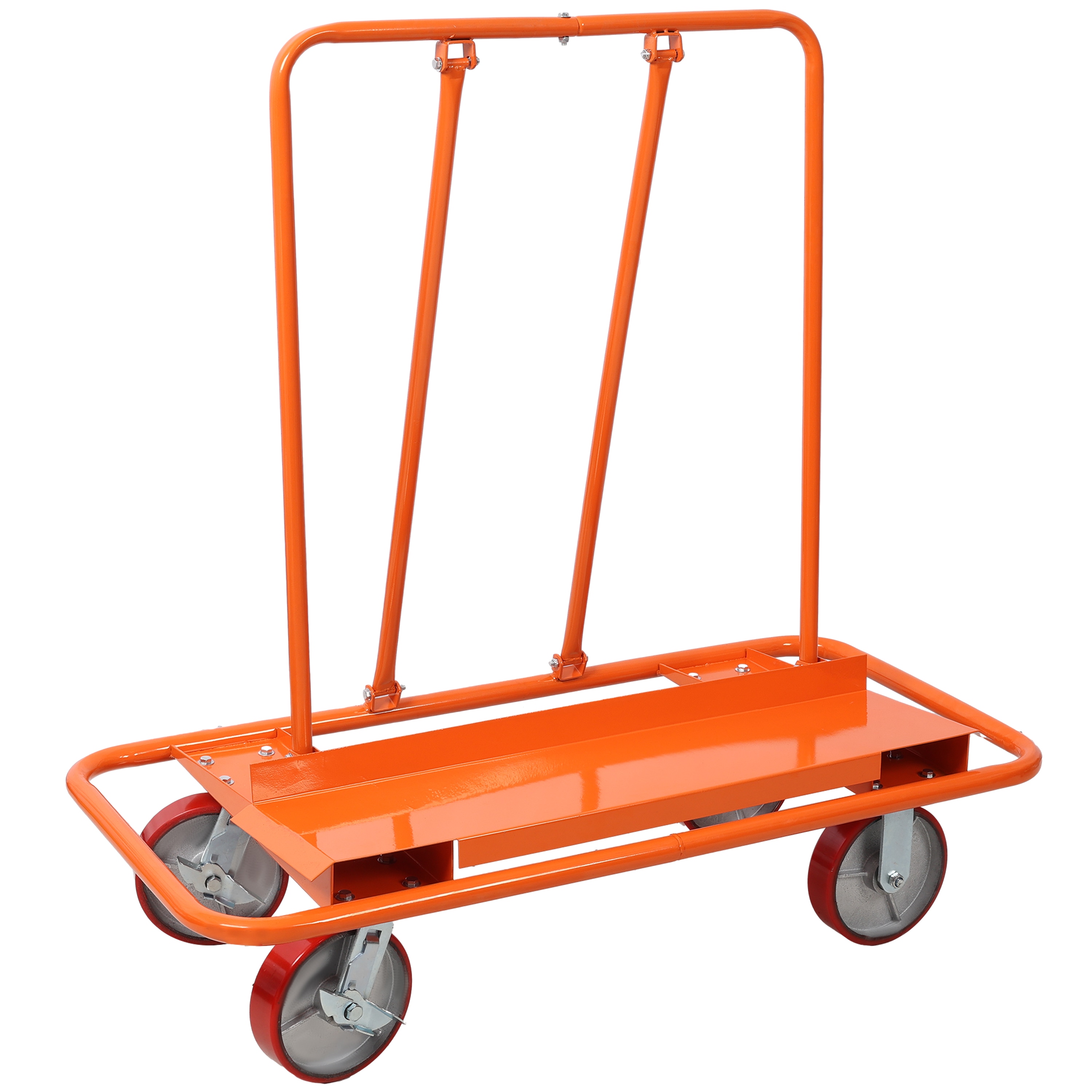 Tatayosi JJ195422 Heavy Duty Drywall Sheet Cart Panel Dolly 3300lbs load capacity panel service cart 8Inches Polyurethane Wheel on Steel Hub