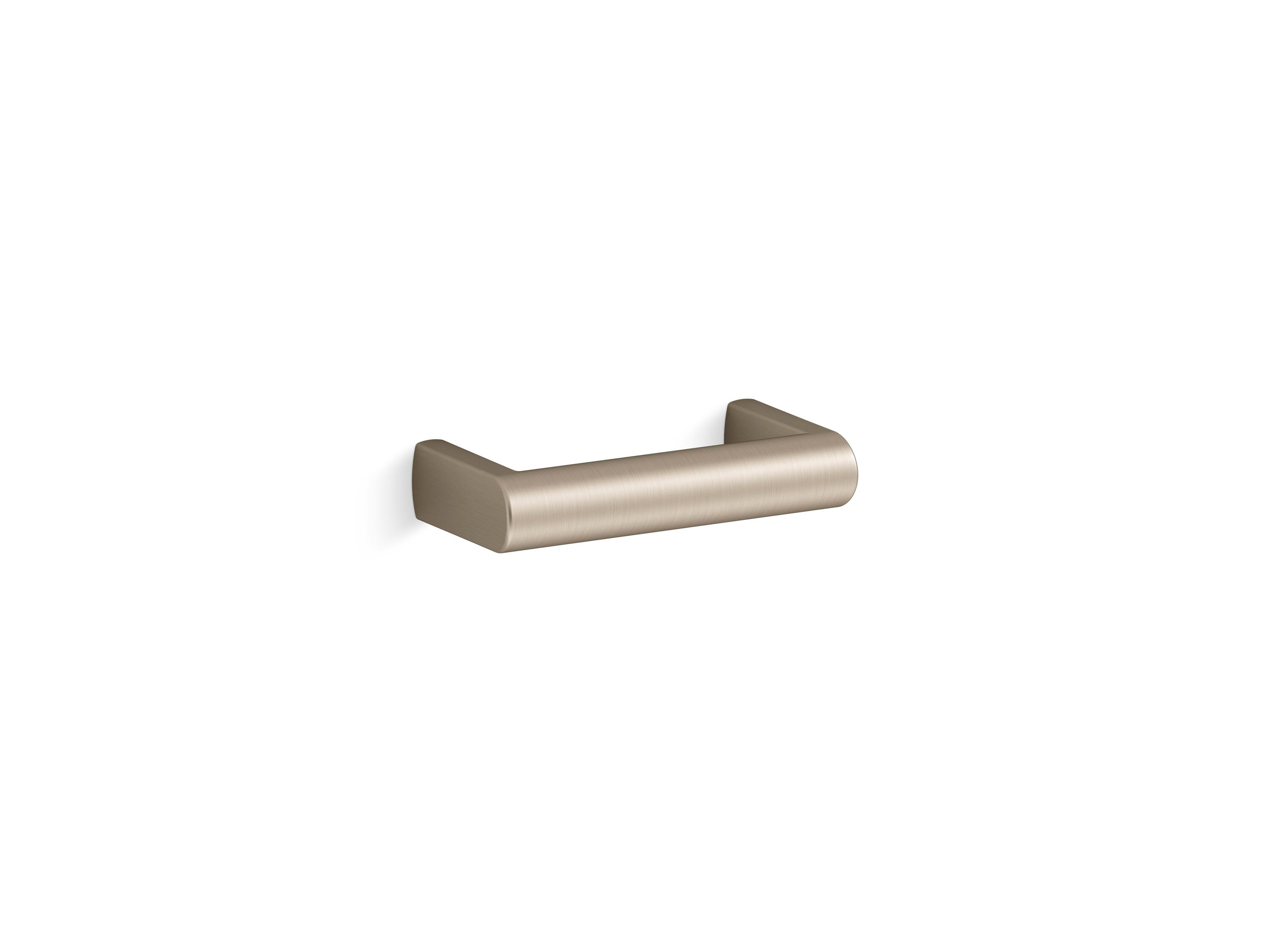 KOHLER 78386-BV Components 3-in , 76mm Center to Center Vibrant Brushed Nickel Rectangular Bar Drawer Pull